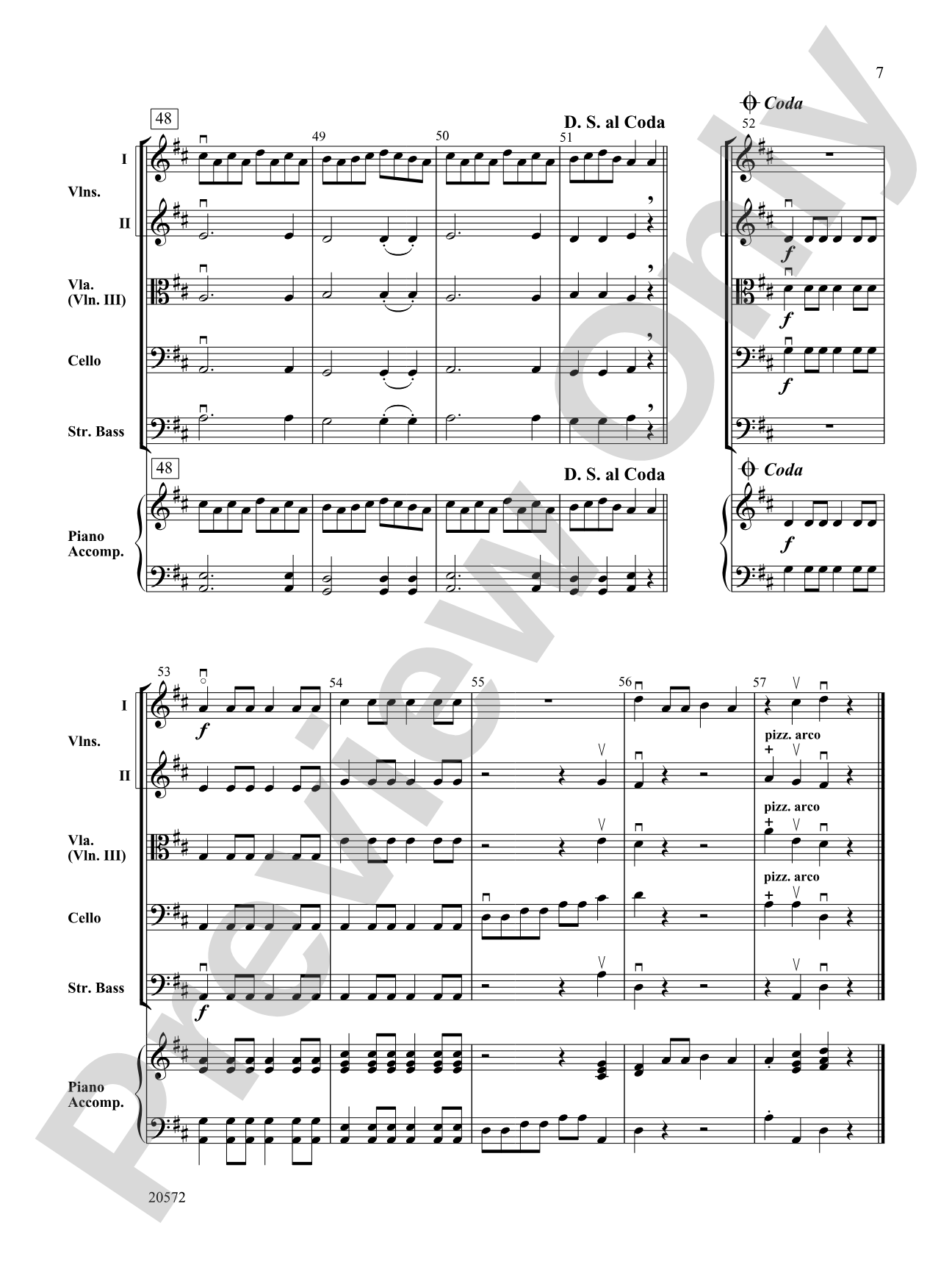 Bach Country Fiddles: String Orchestra Conductor Score & Parts