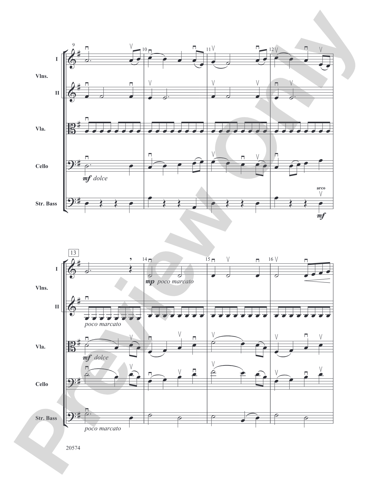 Adra's Dance: String Orchestra Conductor Score & Parts