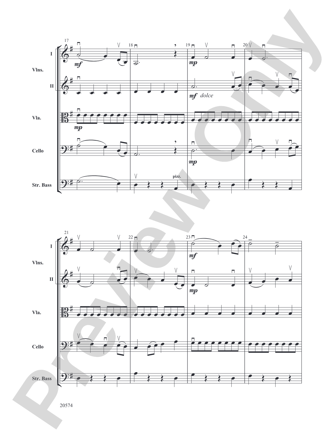 Adra's Dance: String Orchestra Conductor Score & Parts