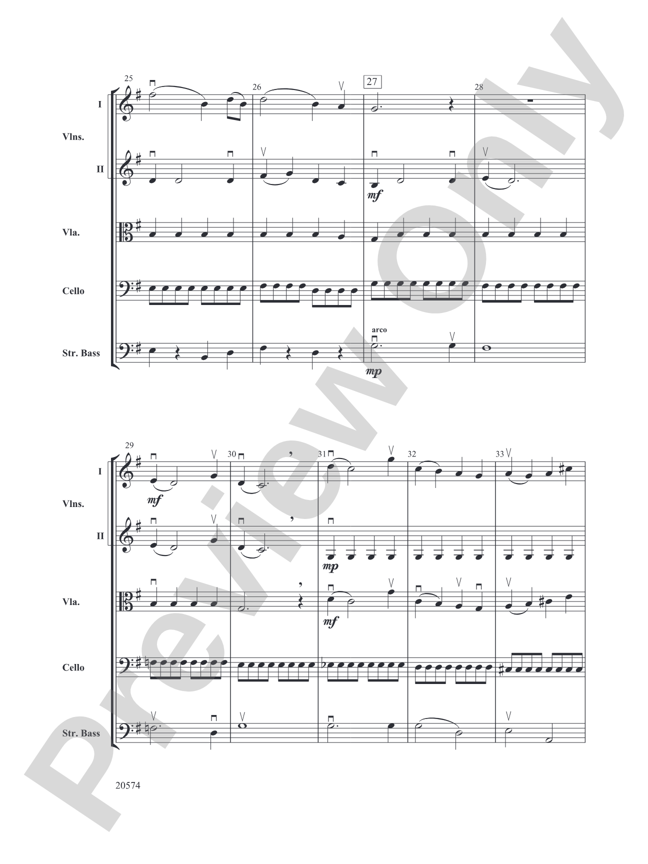Adra's Dance: String Orchestra Conductor Score & Parts