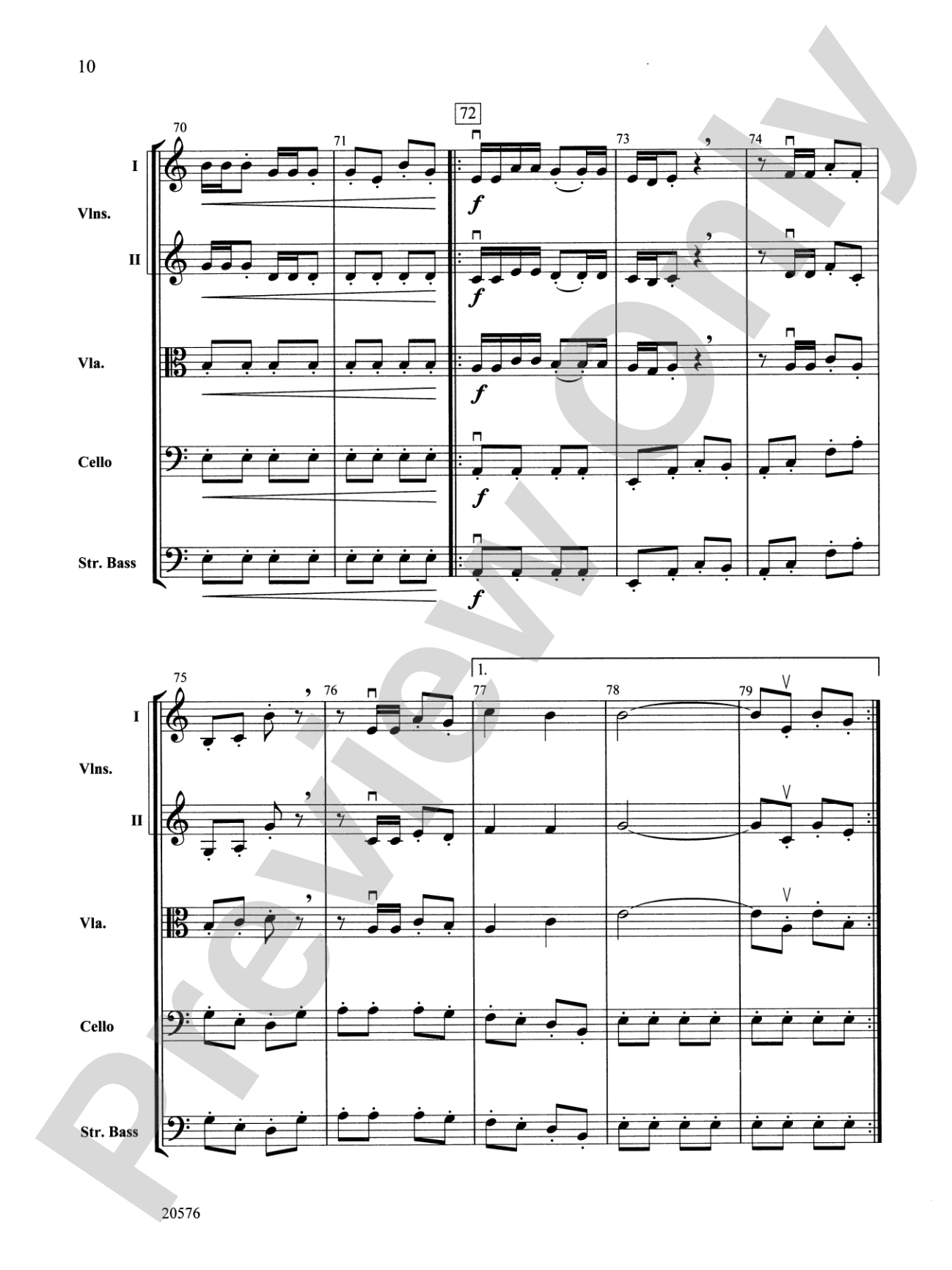 Crusader: String Orchestra Conductor Score & Parts