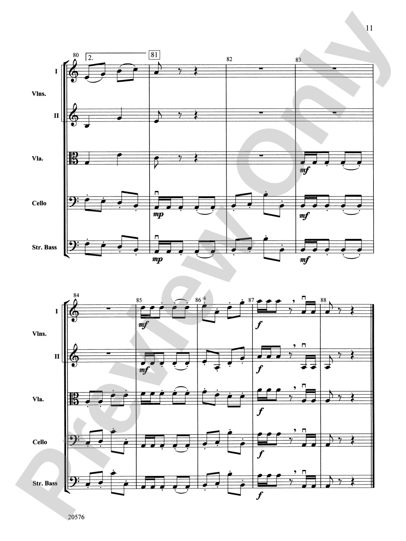Crusader: String Orchestra Conductor Score & Parts