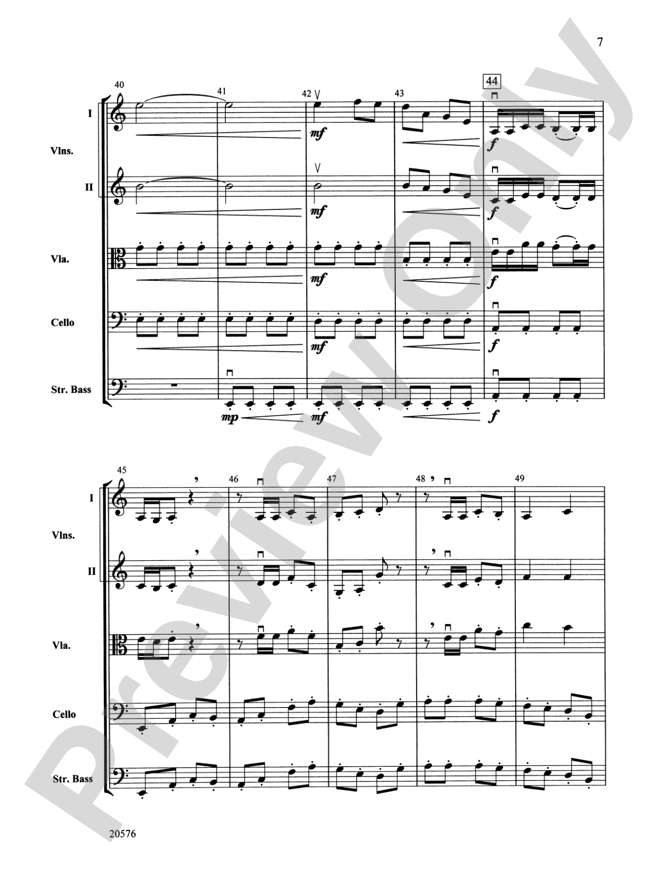 Crusader: String Orchestra Conductor Score & Parts