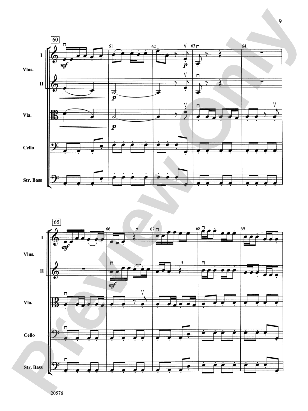 Crusader: String Orchestra Conductor Score & Parts