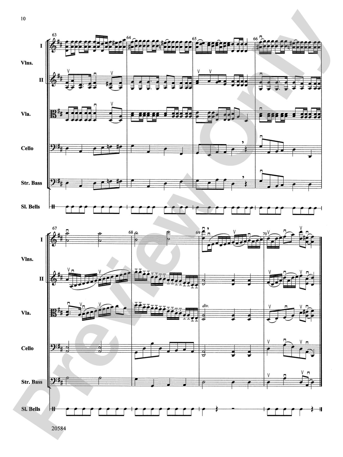 Jingle Bells Hoedown: String Orchestra Conductor Score & Parts