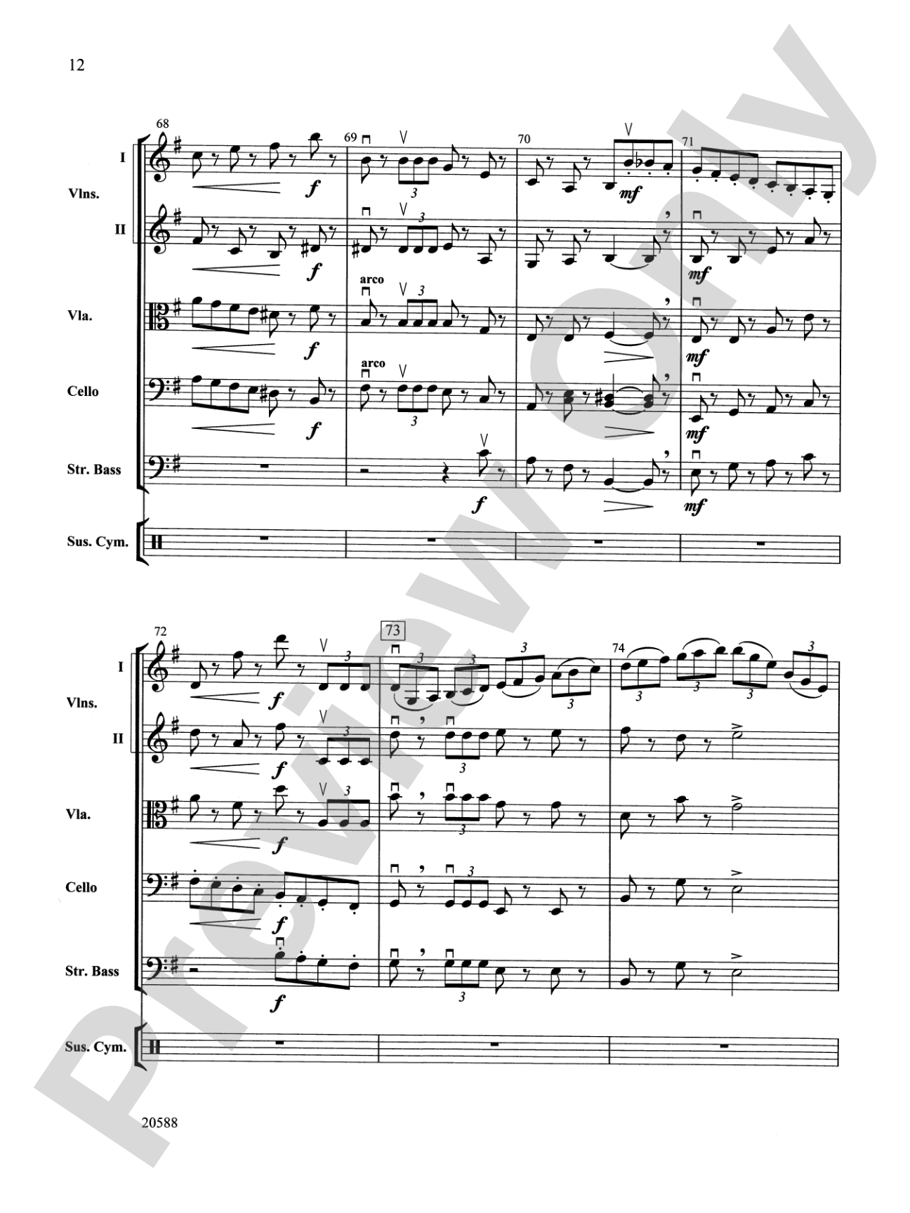 March of the Nutcracker (from The Nutcracker Ballet): Score