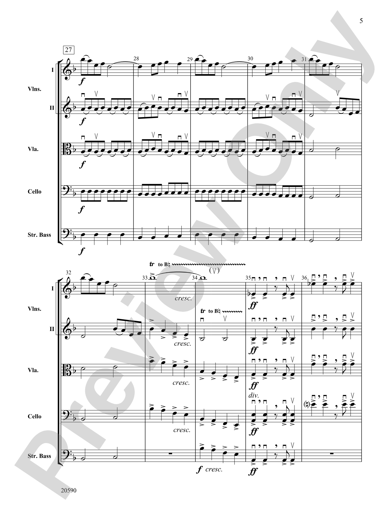 Curse of the Rosin Eating Zombies from Outer Space: String Orchestra Conductor Score & Parts