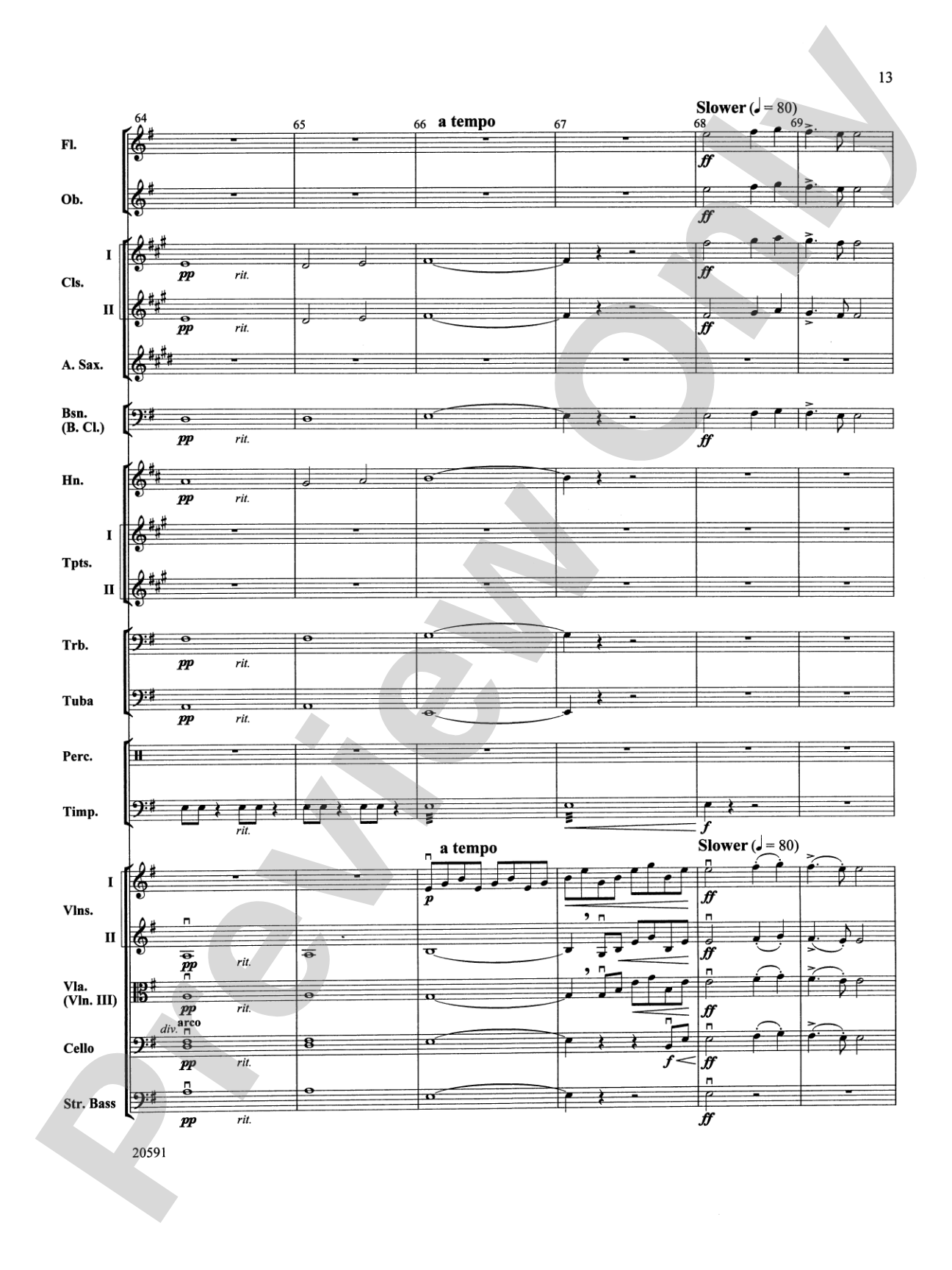 New World Symphony (Fourth Movement): Full Orchestra Conductor Score & Parts