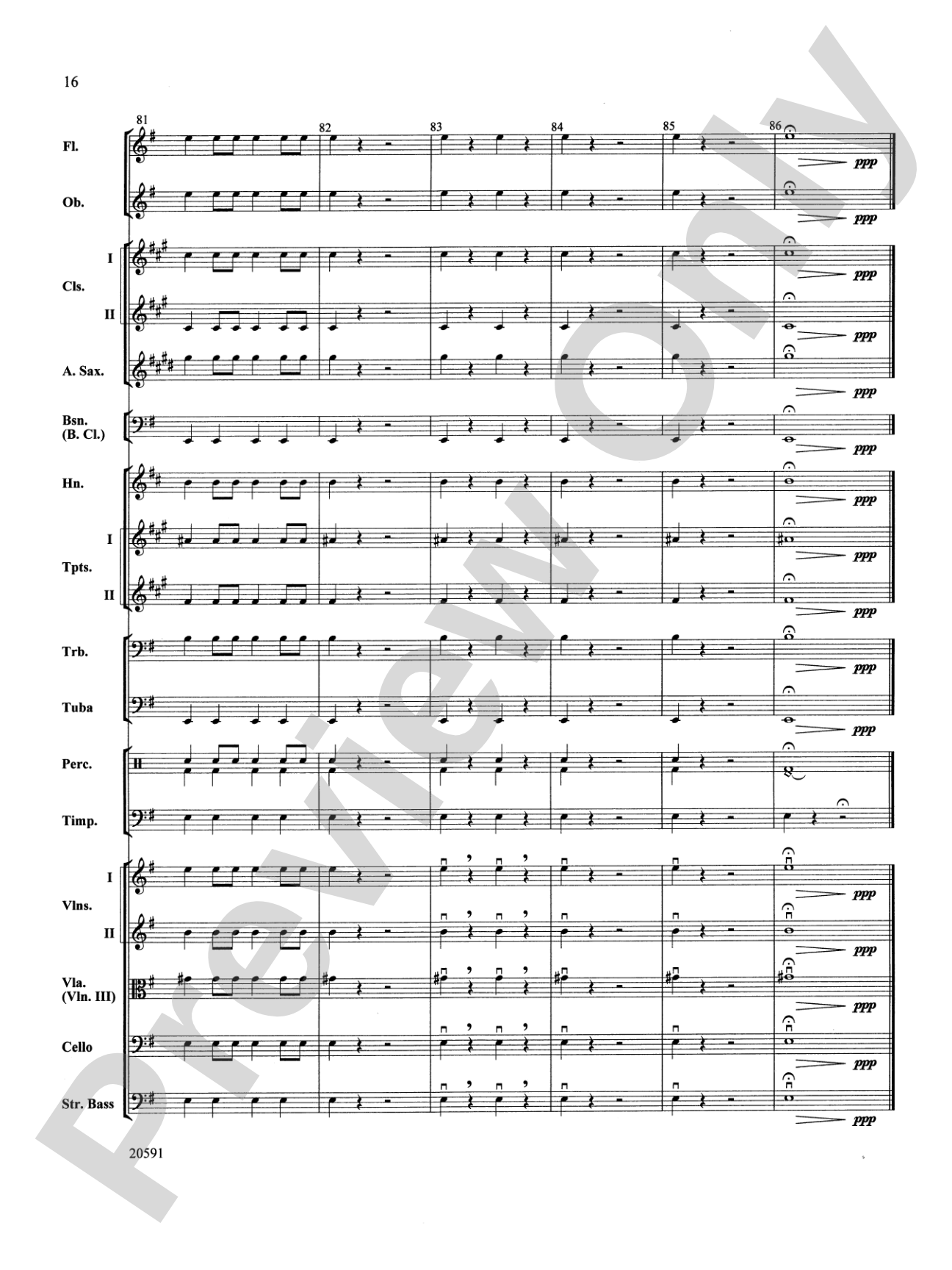 New World Symphony (Fourth Movement): Full Orchestra Conductor Score & Parts