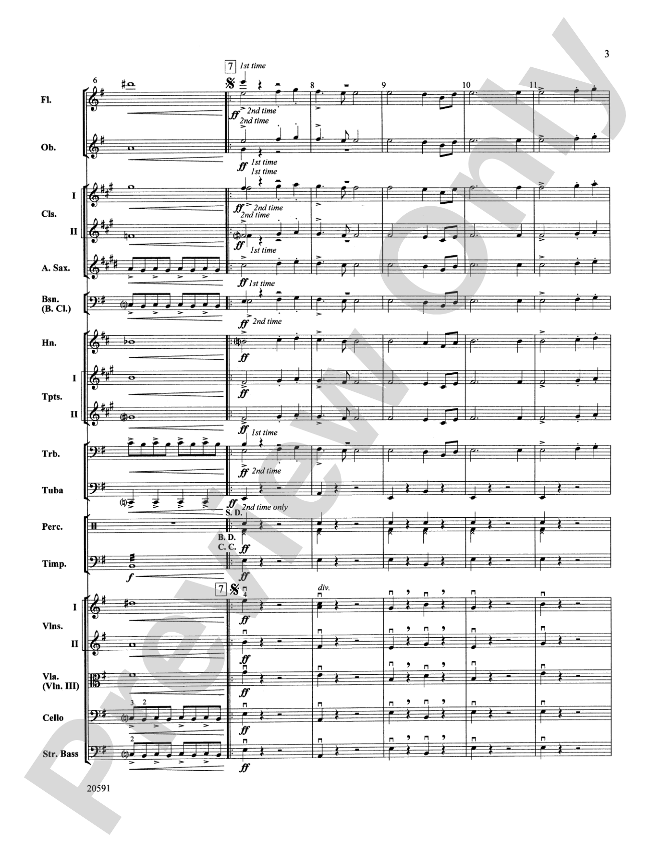 New World Symphony (Fourth Movement): Full Orchestra Conductor Score & Parts