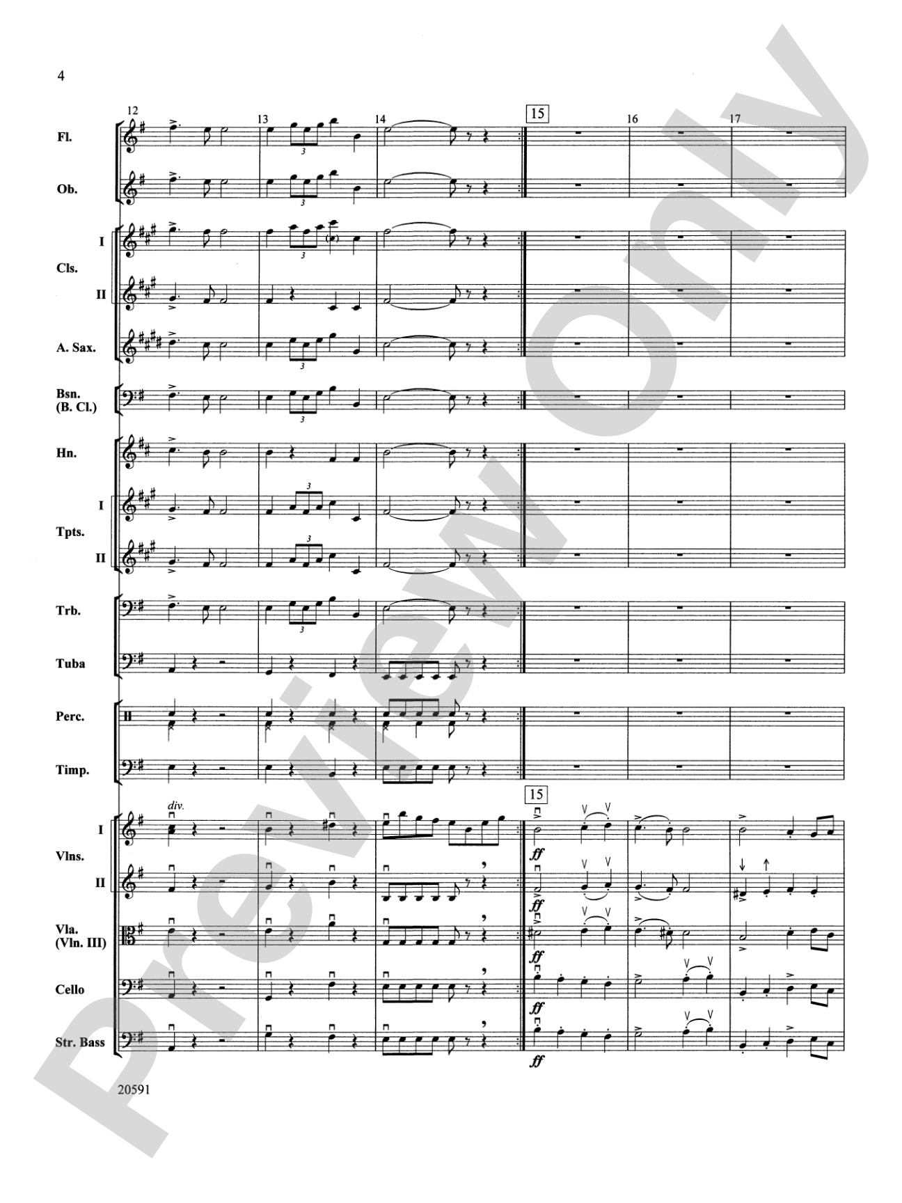 New World Symphony (Fourth Movement): Full Orchestra Conductor Score & Parts
