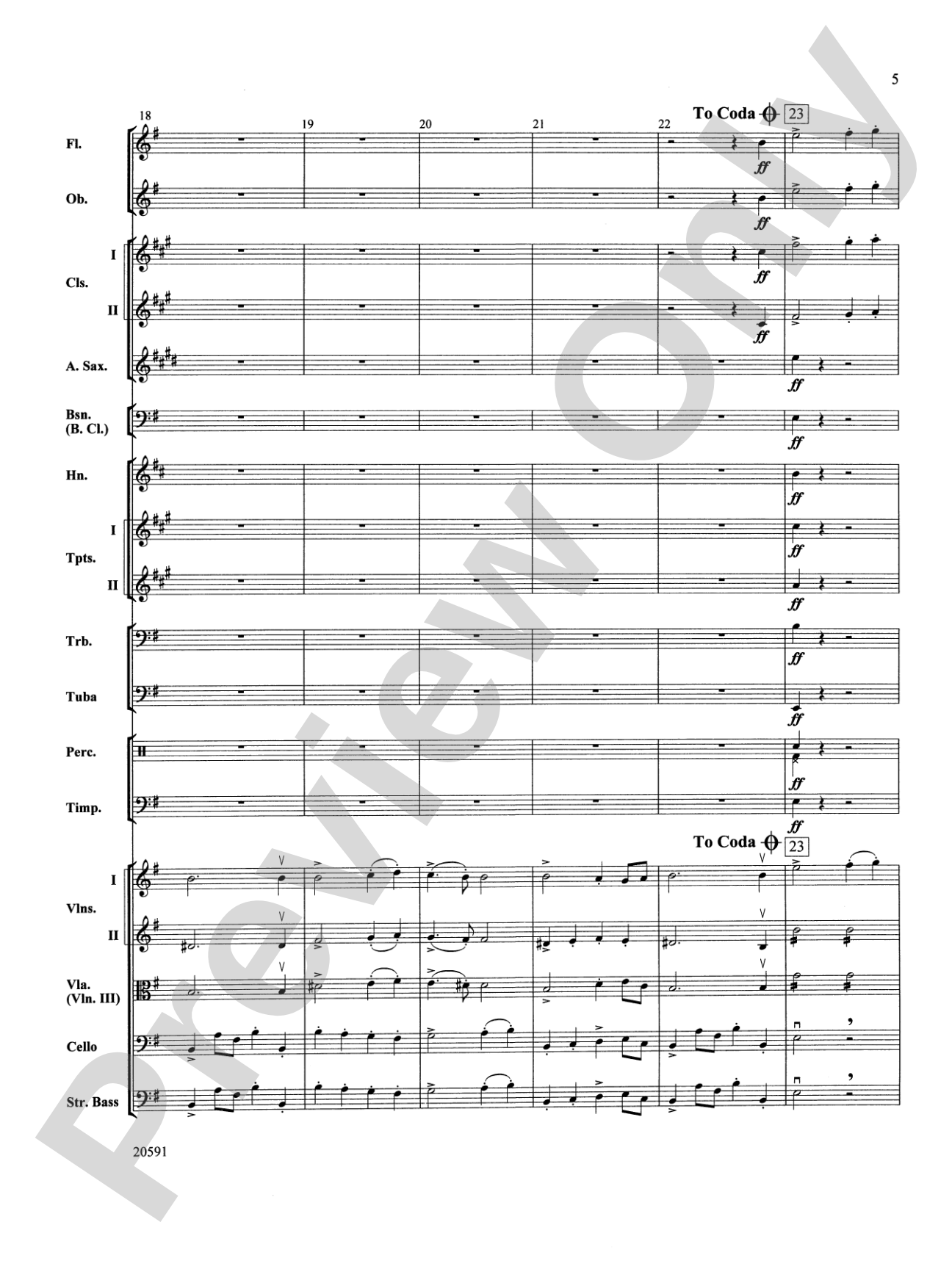 New World Symphony (Fourth Movement): Full Orchestra Conductor Score & Parts