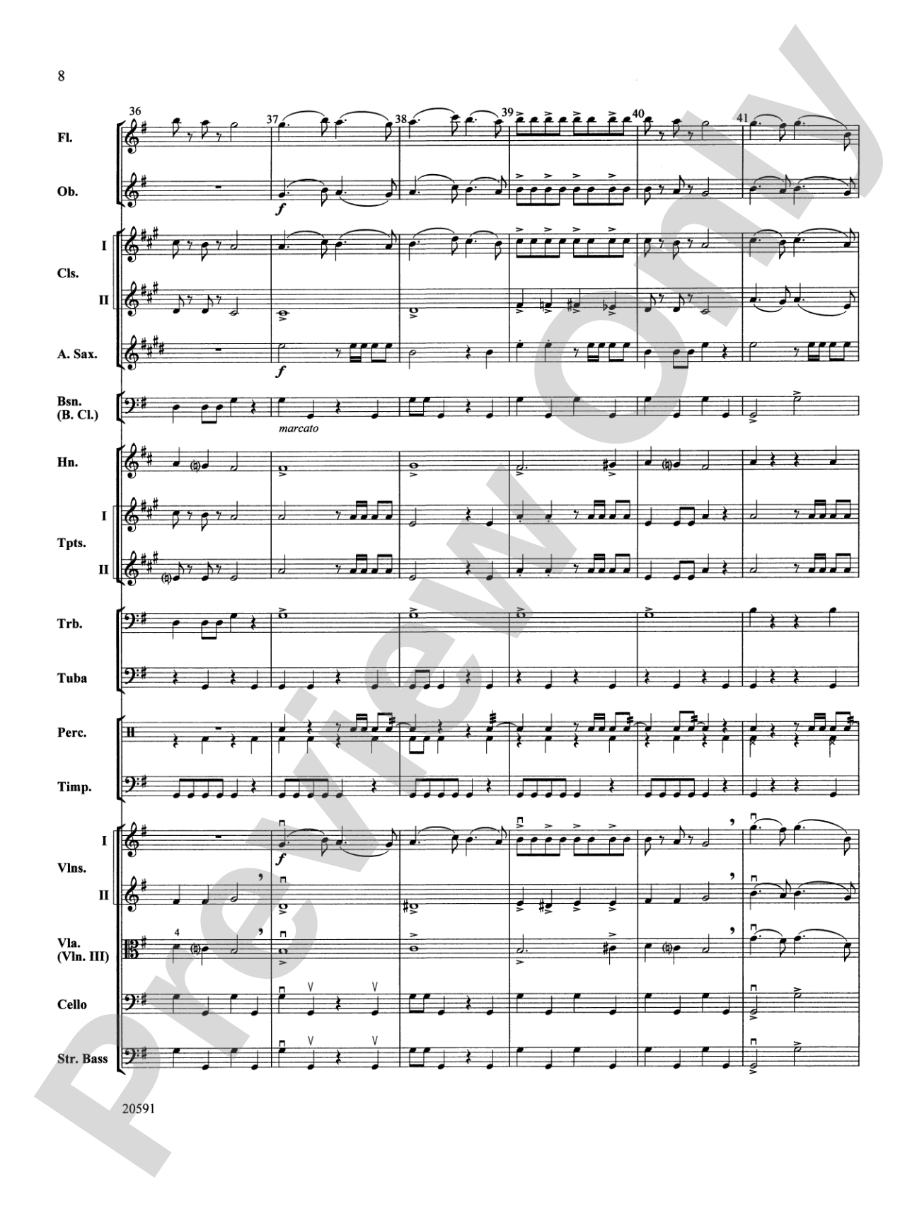 New World Symphony (Fourth Movement): Full Orchestra Conductor Score & Parts