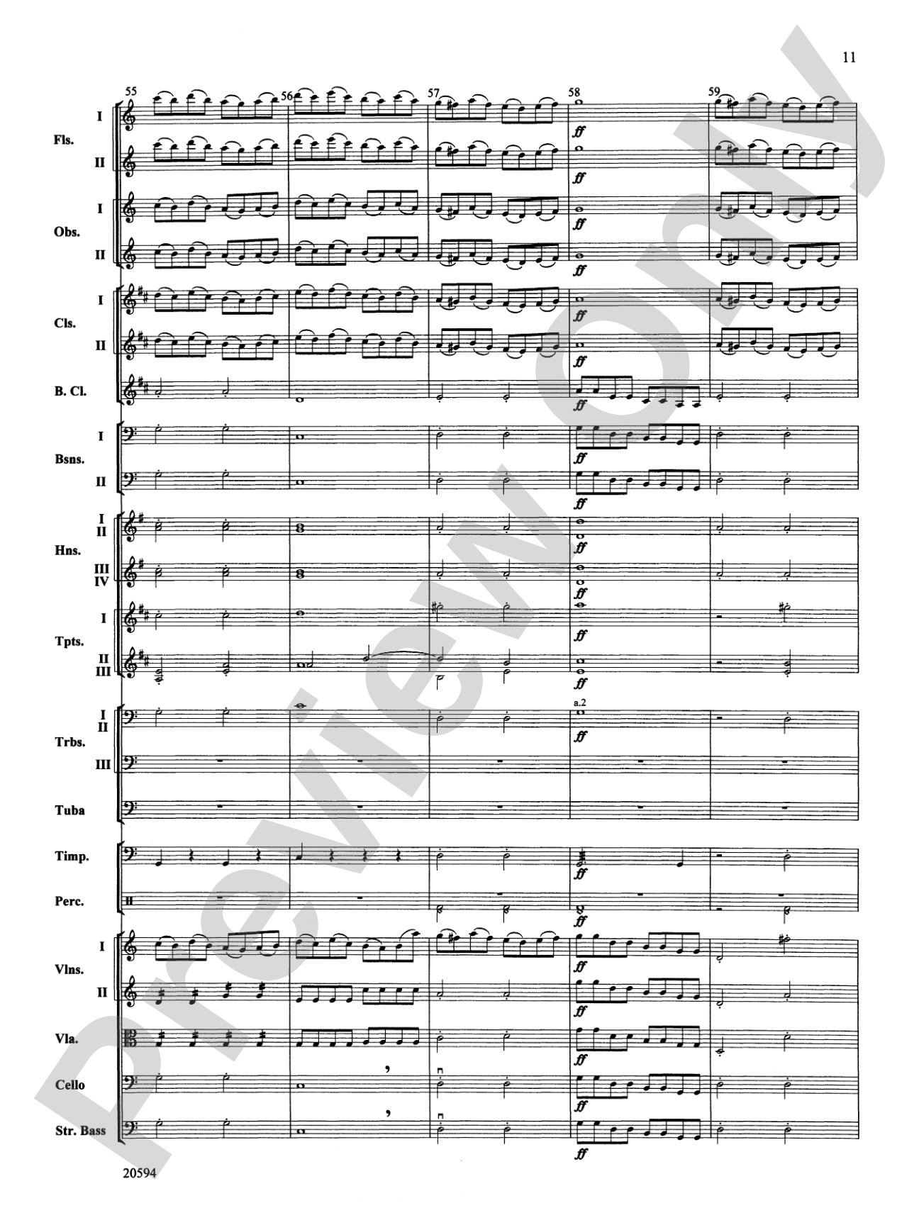 Symphony No. 9 (Fourth Movement): Full Orchestra Conductor Score & Parts