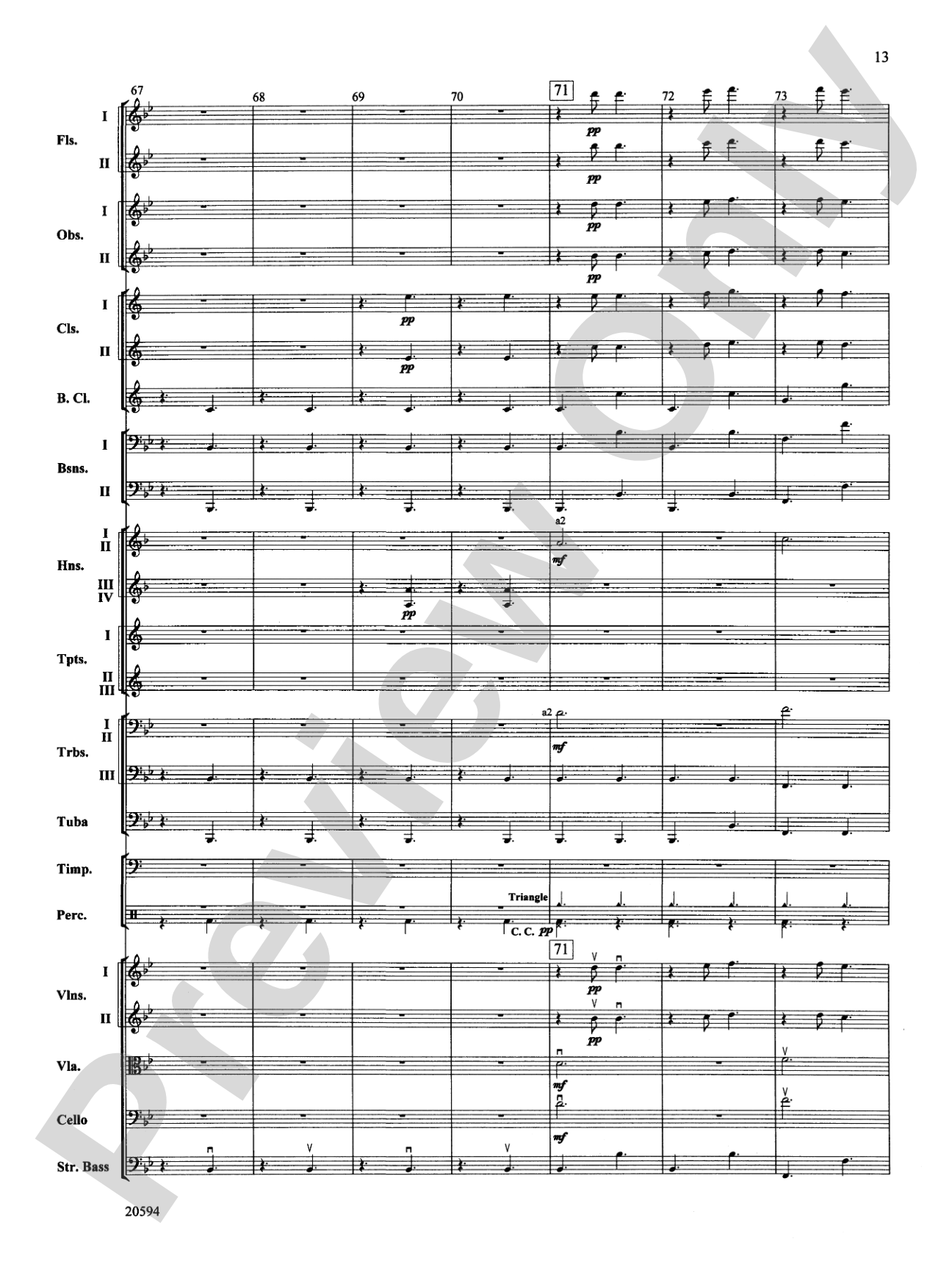 Symphony No. 9 (Fourth Movement): Full Orchestra Conductor Score & Parts