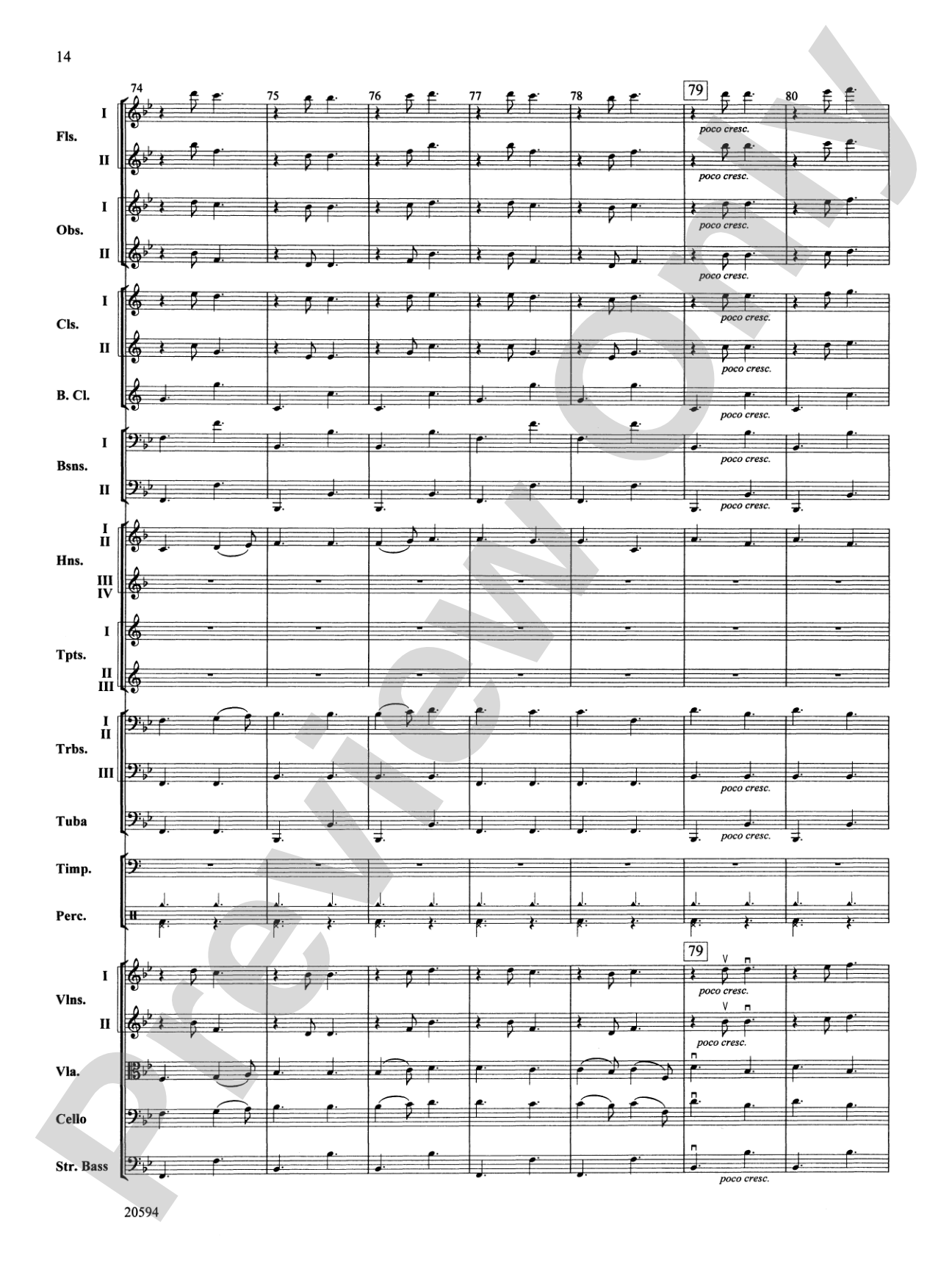 Symphony No. 9 (Fourth Movement): Full Orchestra Conductor Score & Parts