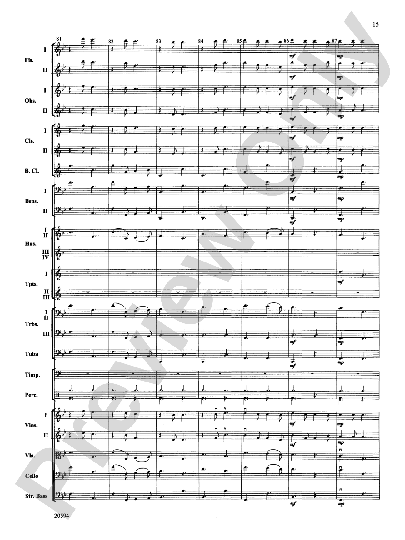 Symphony No. 9 (Fourth Movement): Full Orchestra Conductor Score & Parts