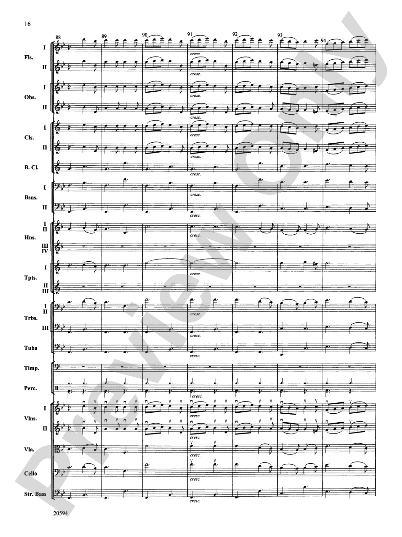 Symphony No. 9 (Fourth Movement): Full Orchestra Conductor Score & Parts