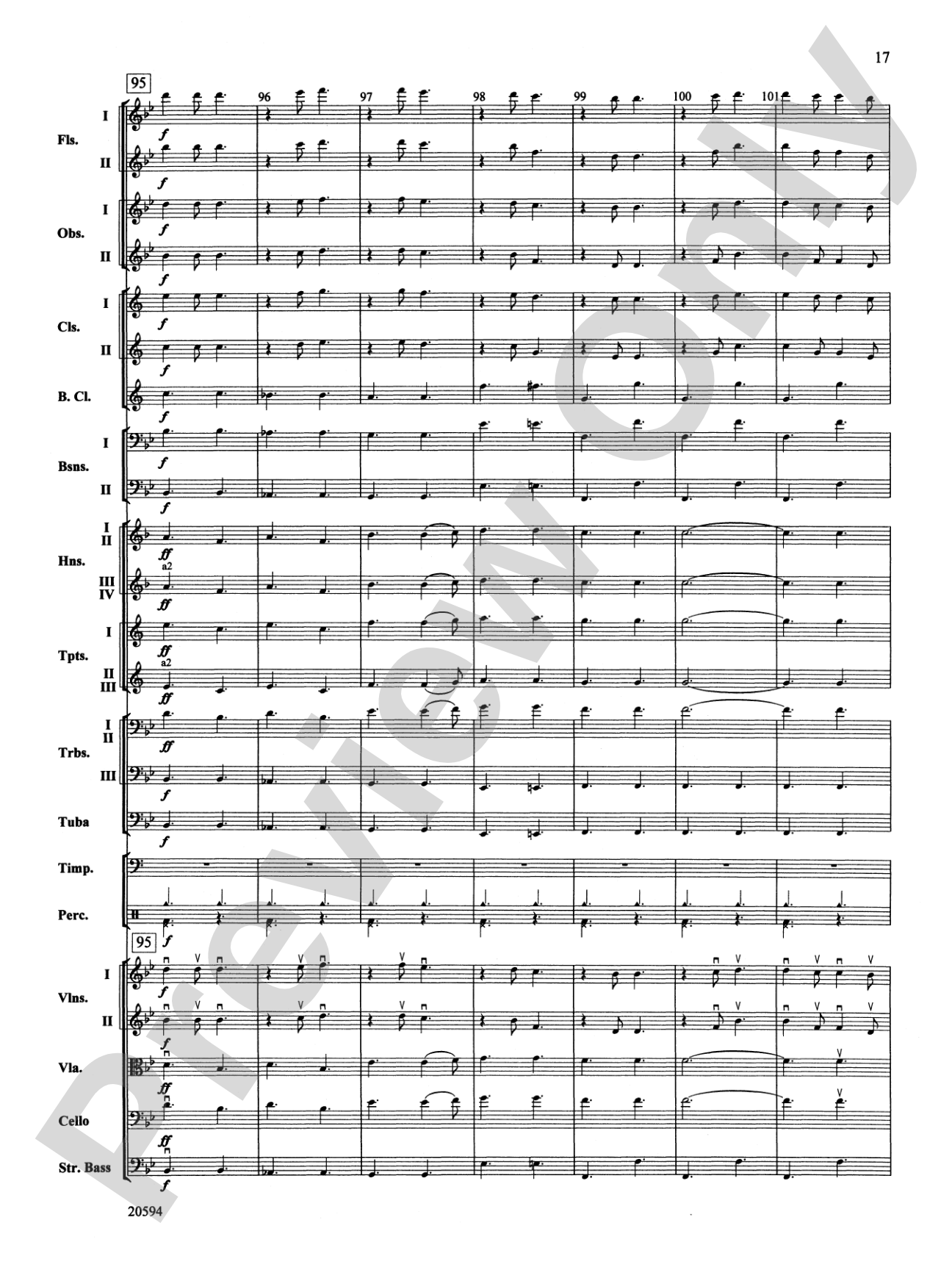 Symphony No. 9 (Fourth Movement): Full Orchestra Conductor Score & Parts