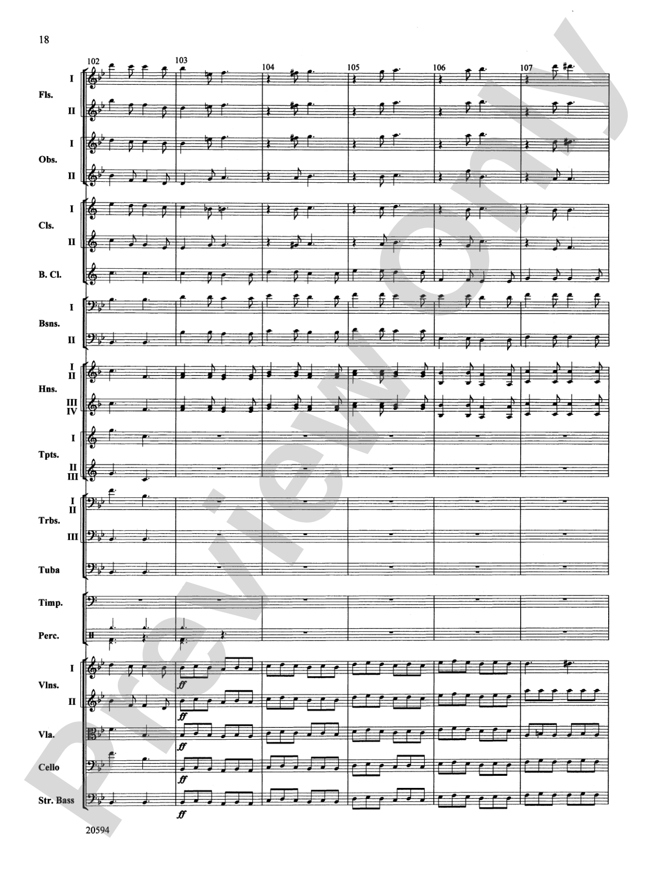 Symphony No. 9 (Fourth Movement): Full Orchestra Conductor Score & Parts