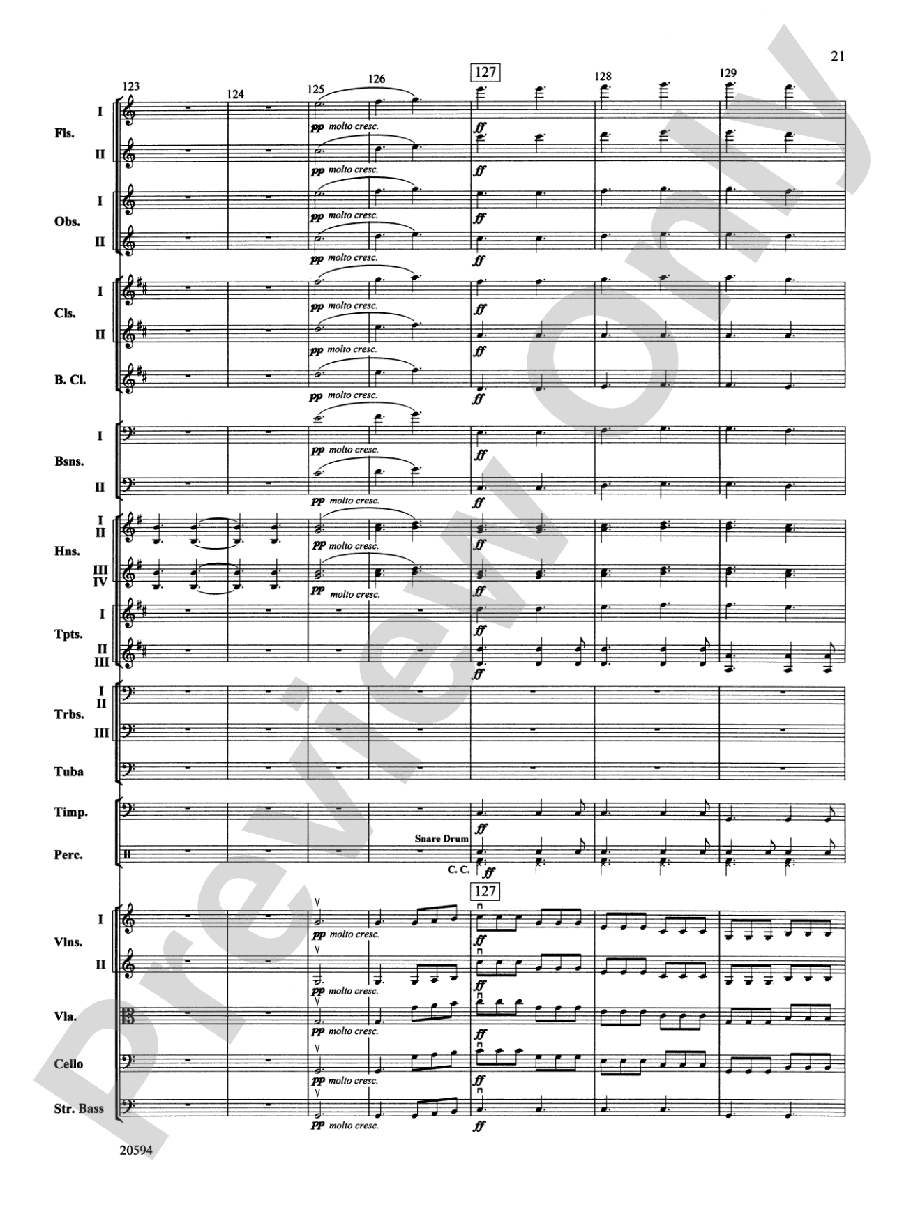 Symphony No. 9 (Fourth Movement): Full Orchestra Conductor Score & Parts