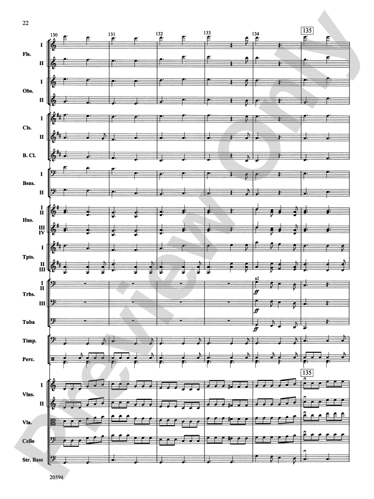 Symphony No. 9 (Fourth Movement): Full Orchestra Conductor Score & Parts