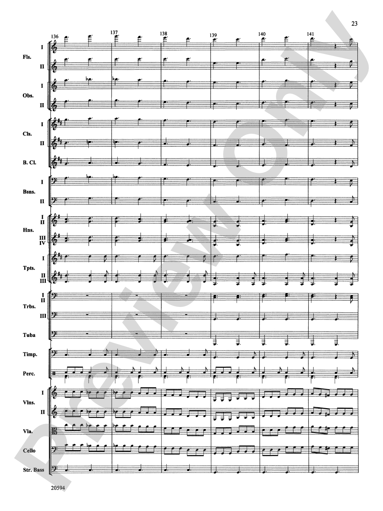 Symphony No. 9 (Fourth Movement): Full Orchestra Conductor Score & Parts