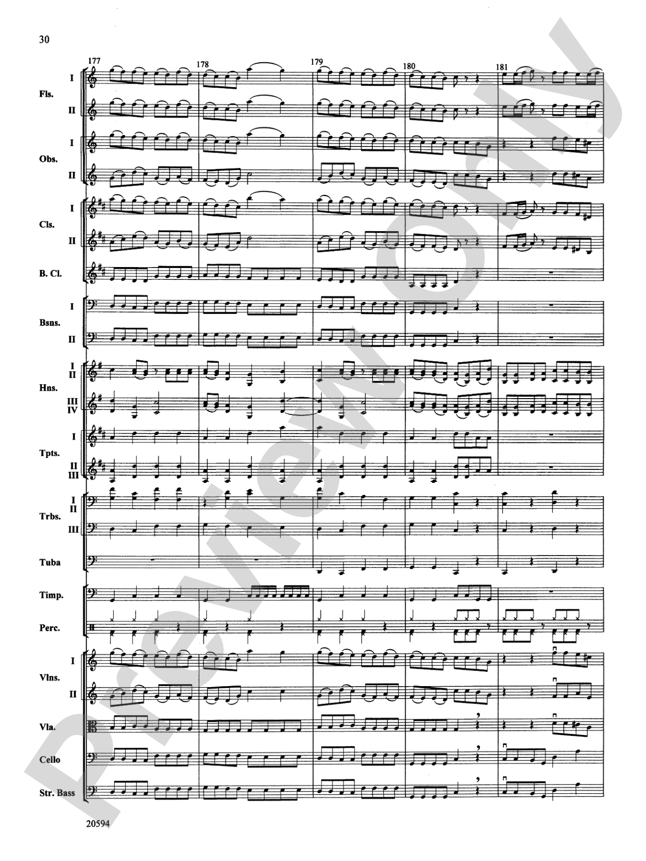 Symphony No. 9 (Fourth Movement): Full Orchestra Conductor Score & Parts