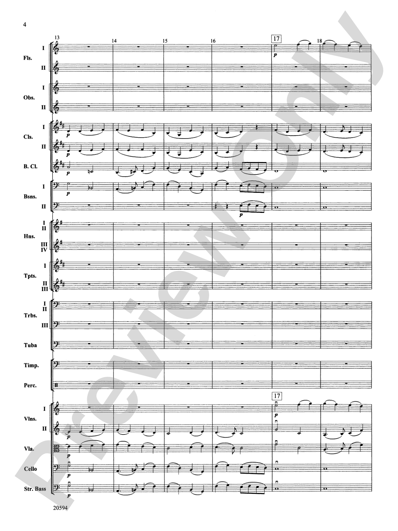 Symphony No. 9 (Fourth Movement): Full Orchestra Conductor Score & Parts