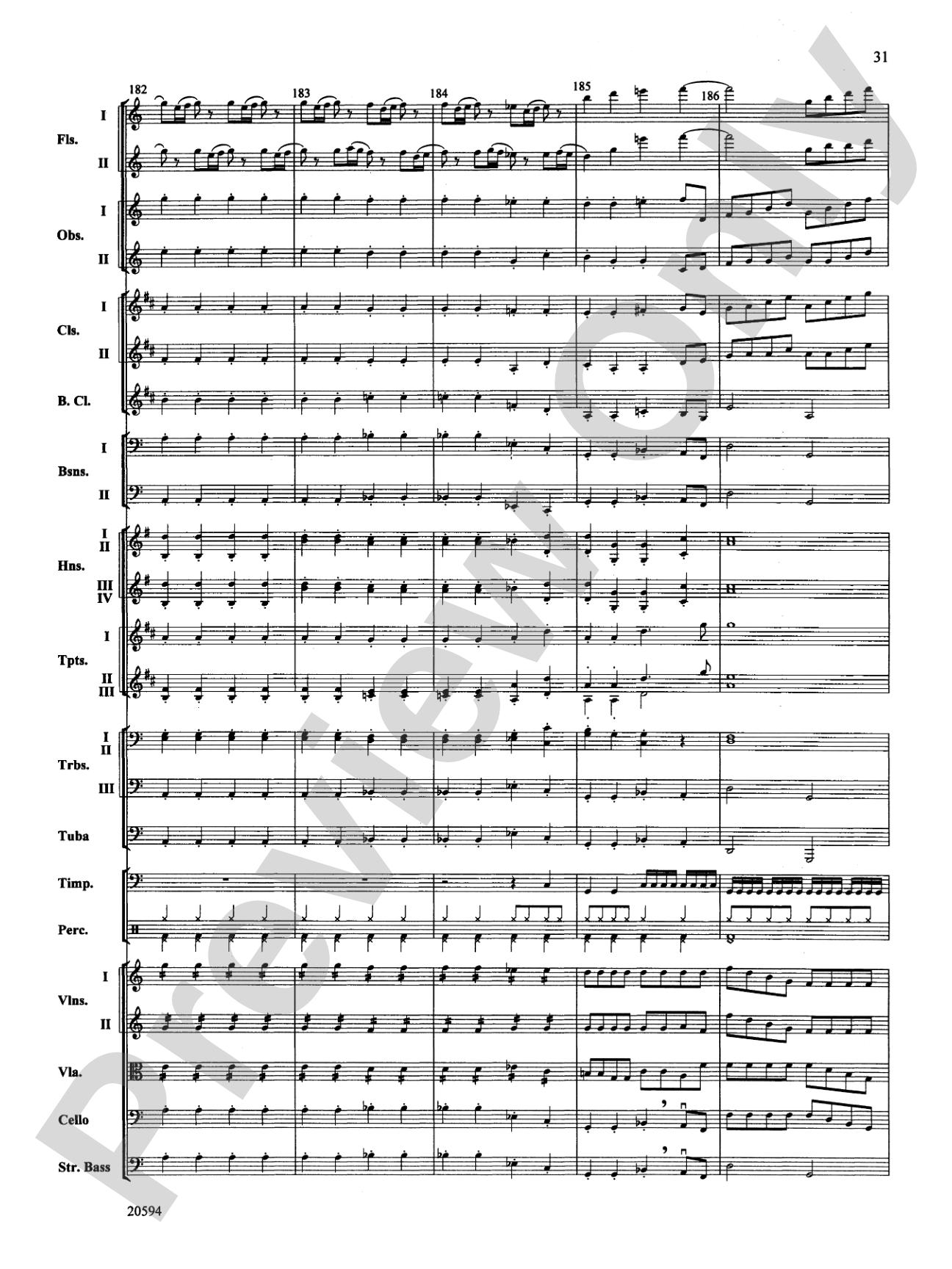 Symphony No. 9 (Fourth Movement): Full Orchestra Conductor Score & Parts