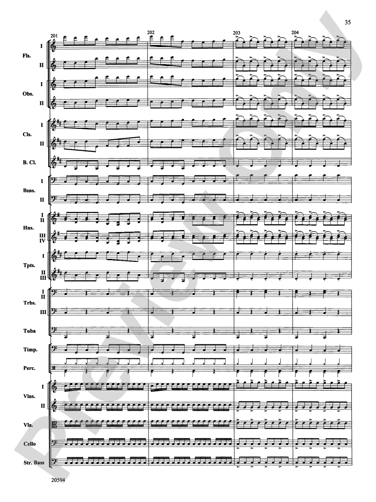 Symphony No. 9 (Fourth Movement): Full Orchestra Conductor Score & Parts