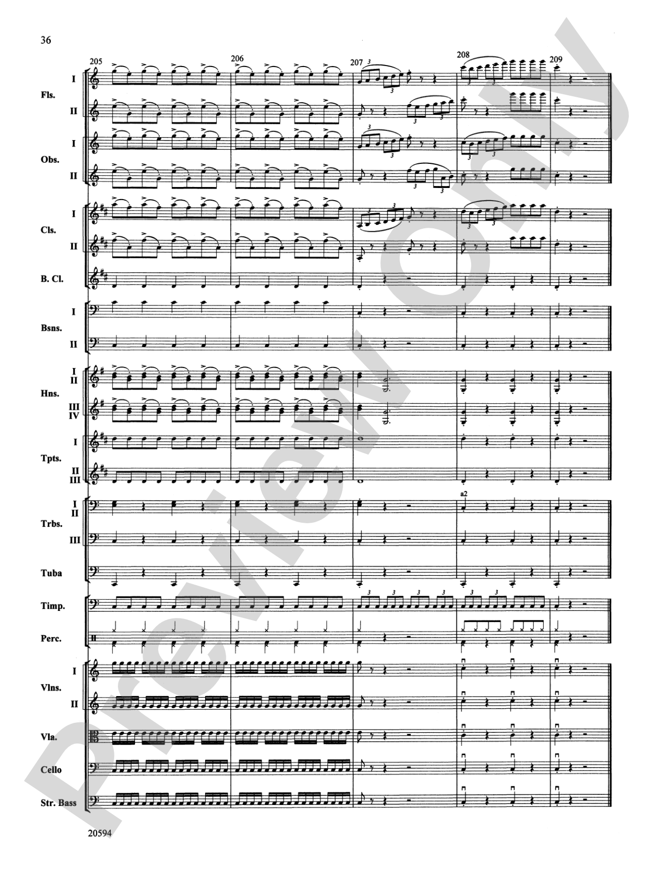 Symphony No. 9 (Fourth Movement): Full Orchestra Conductor Score & Parts