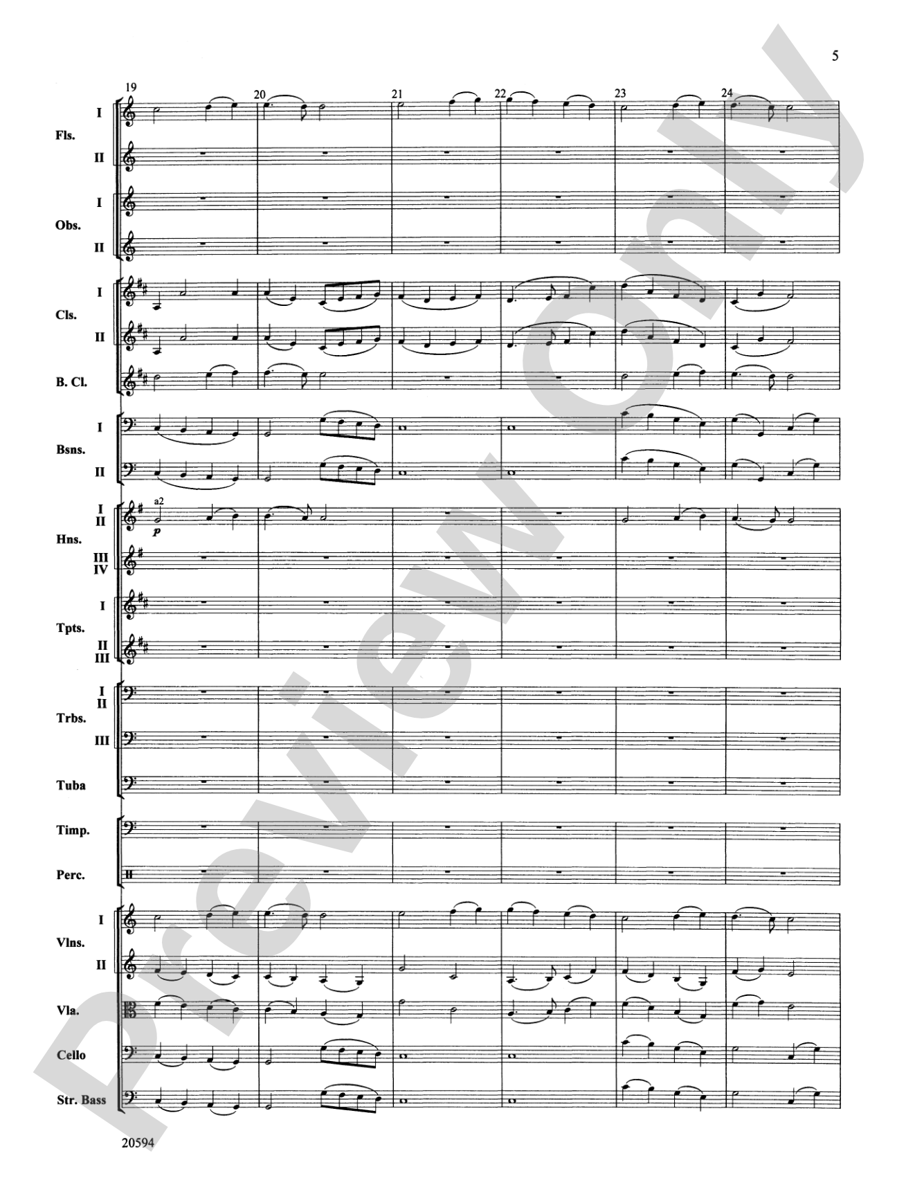 Symphony No. 9 (Fourth Movement): Full Orchestra Conductor Score & Parts