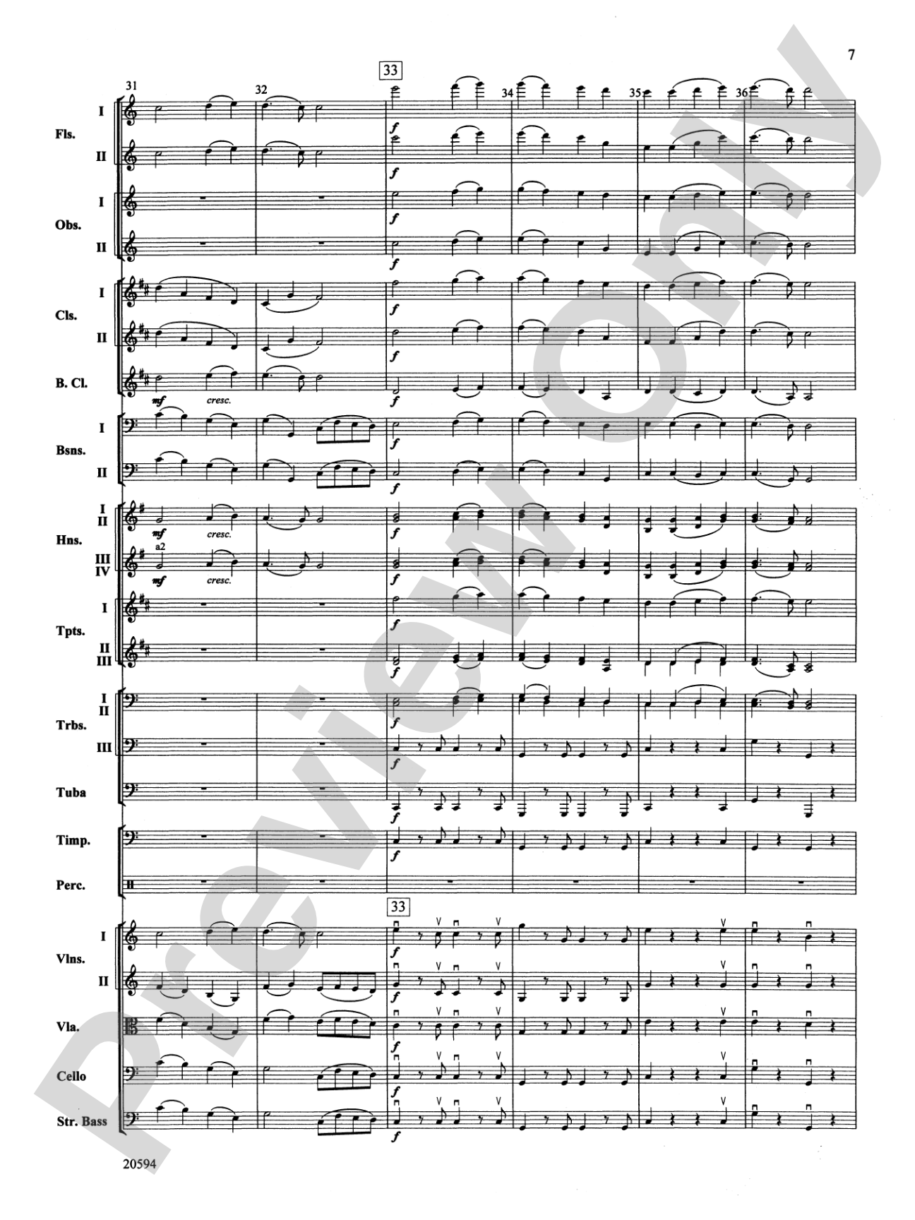 Symphony No. 9 (Fourth Movement): Full Orchestra Conductor Score & Parts