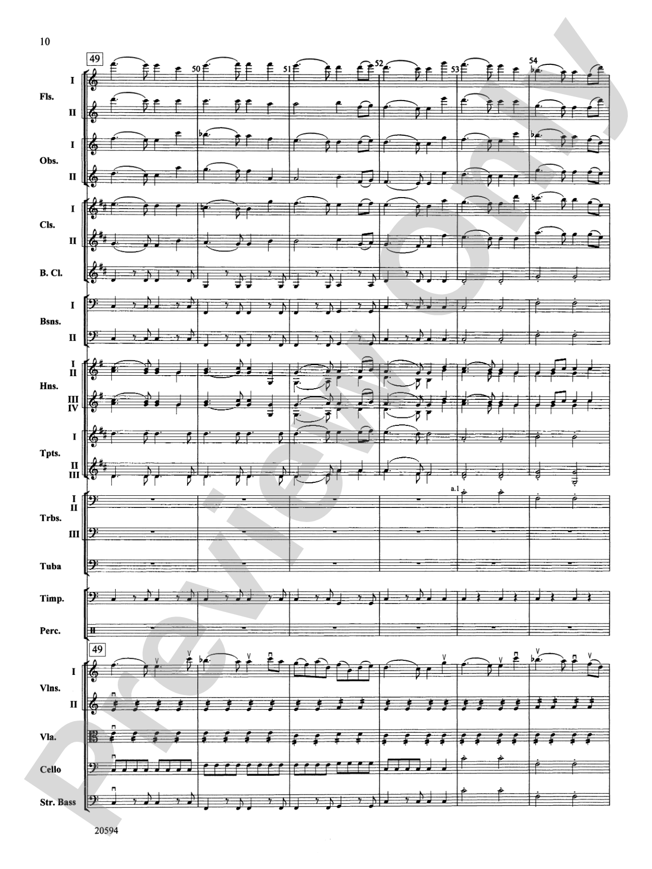 Symphony No. 9 (Fourth Movement): Full Orchestra Conductor Score & Parts
