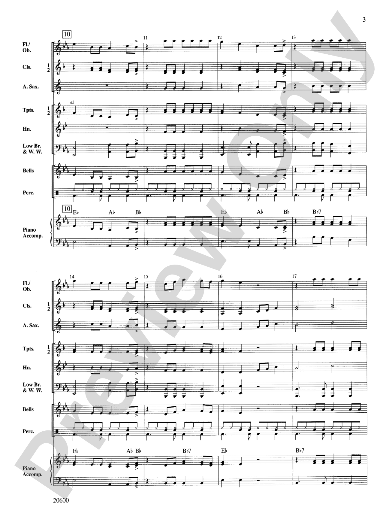 Rockin' La Bamba: Concert Band Conductor Score & Parts