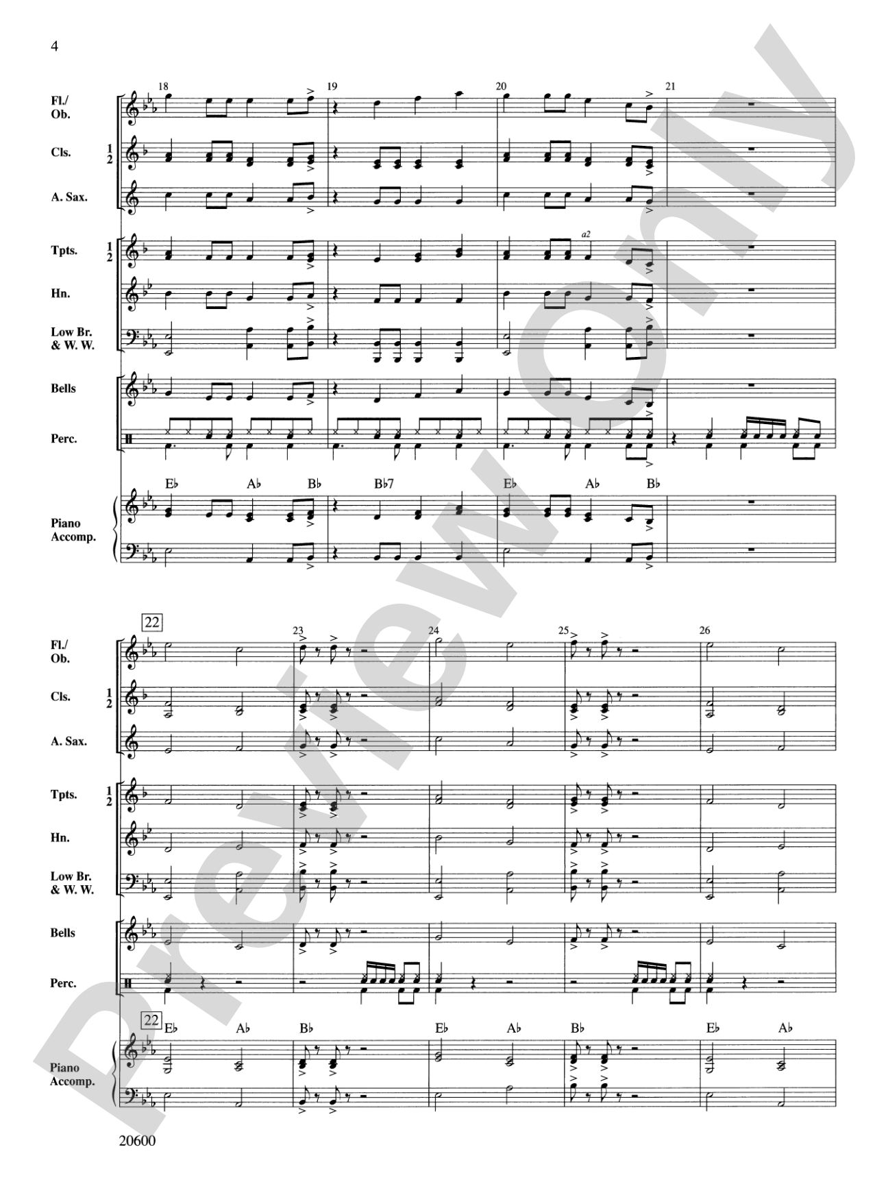 Rockin' La Bamba: Concert Band Conductor Score & Parts