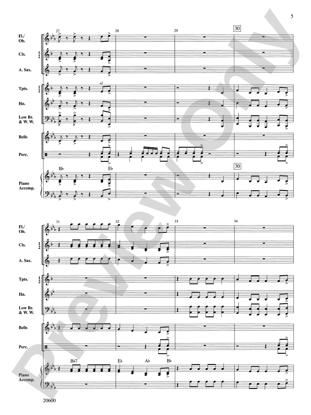 Rockin' La Bamba: Concert Band Conductor Score & Parts