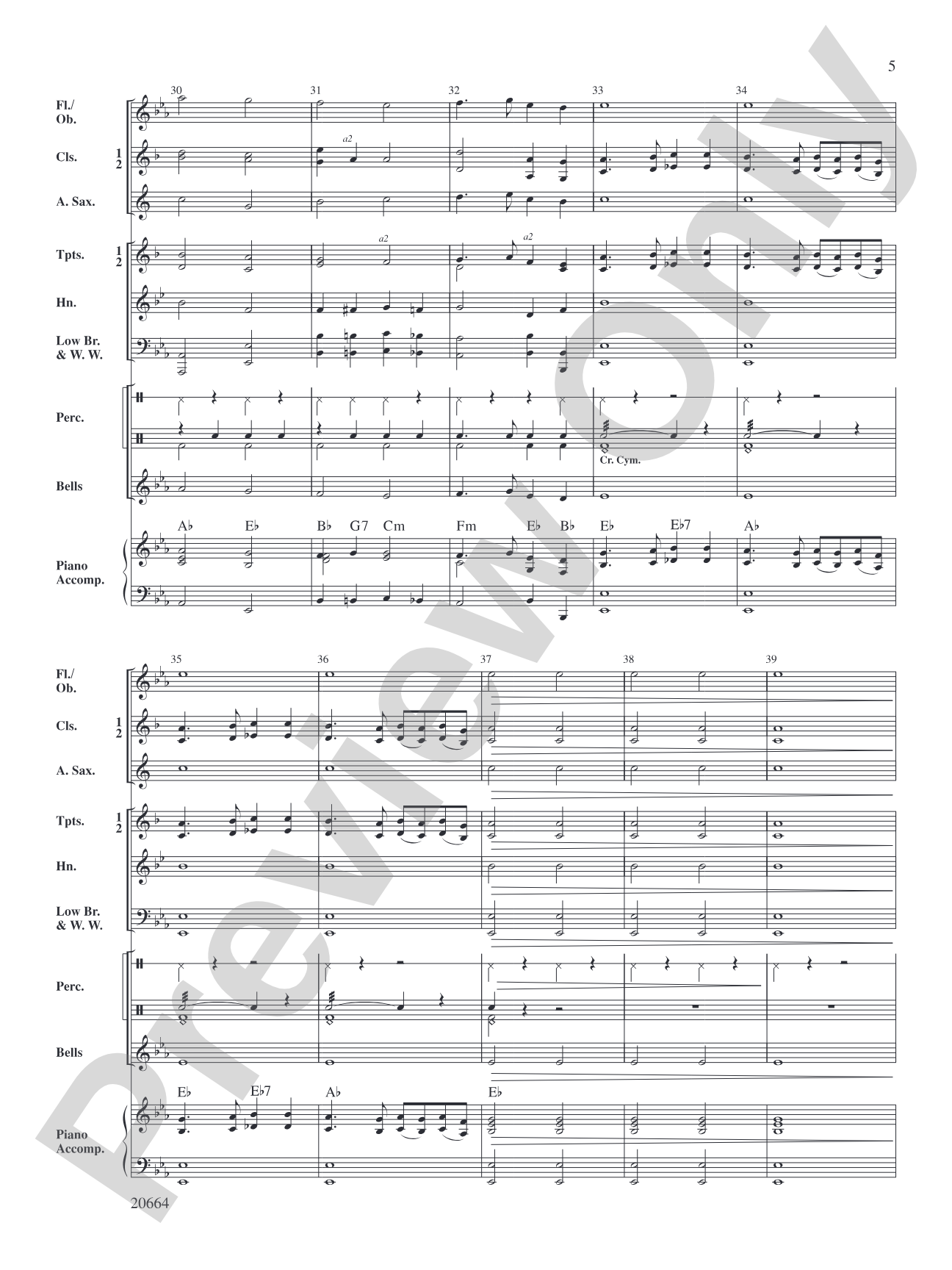 St. Anthony Chorale: Concert Band Conductor Score & Parts