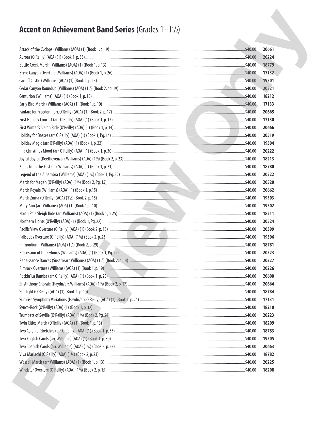 St. Anthony Chorale: Concert Band Conductor Score & Parts
