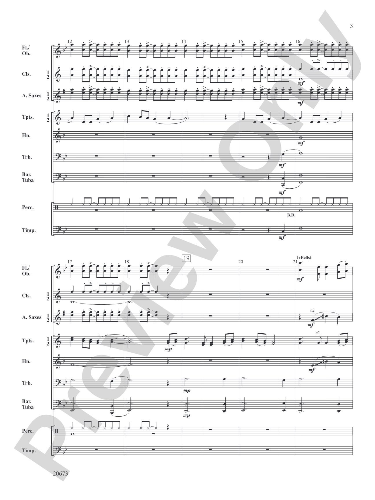 Eagle Ridge: Concert Band Conductor Score & Parts