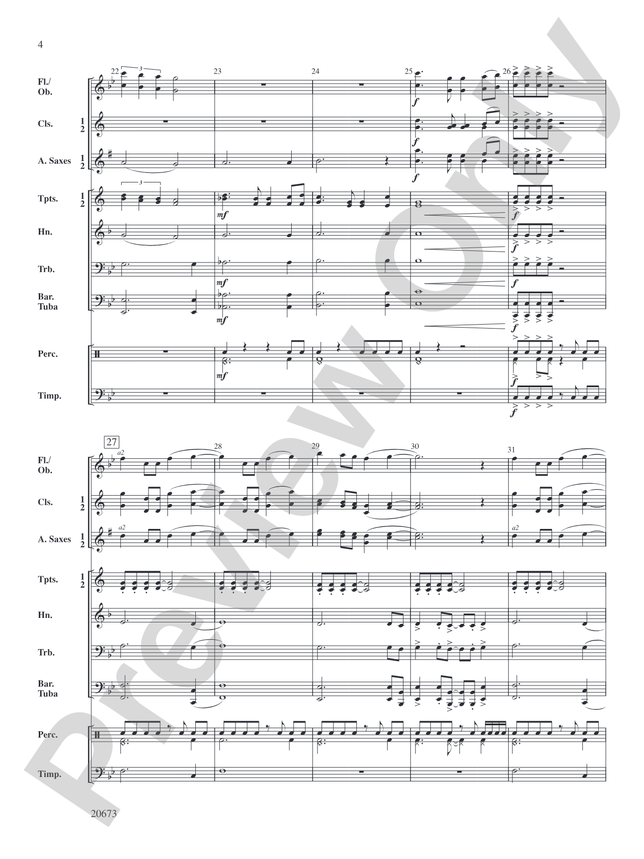 Eagle Ridge: Concert Band Conductor Score & Parts