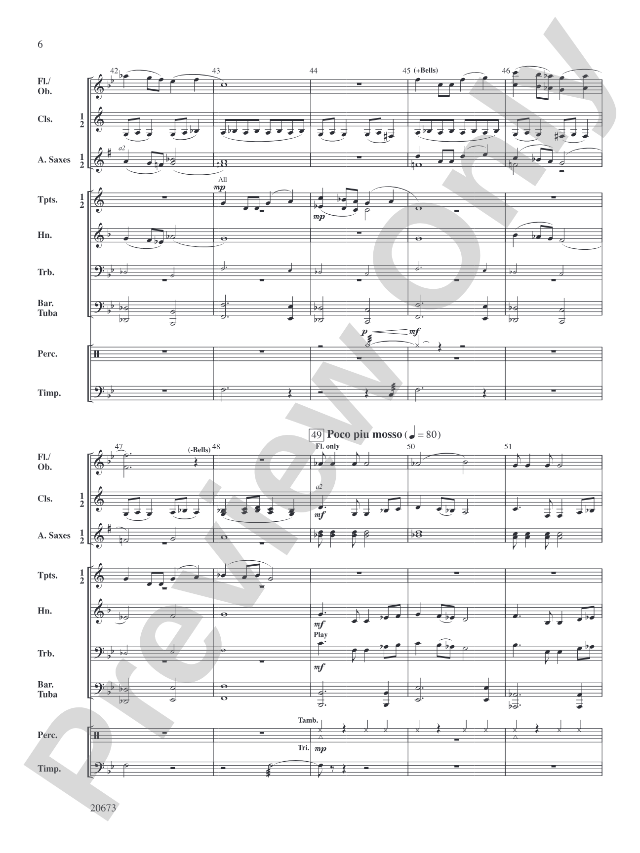 Eagle Ridge: Concert Band Conductor Score & Parts