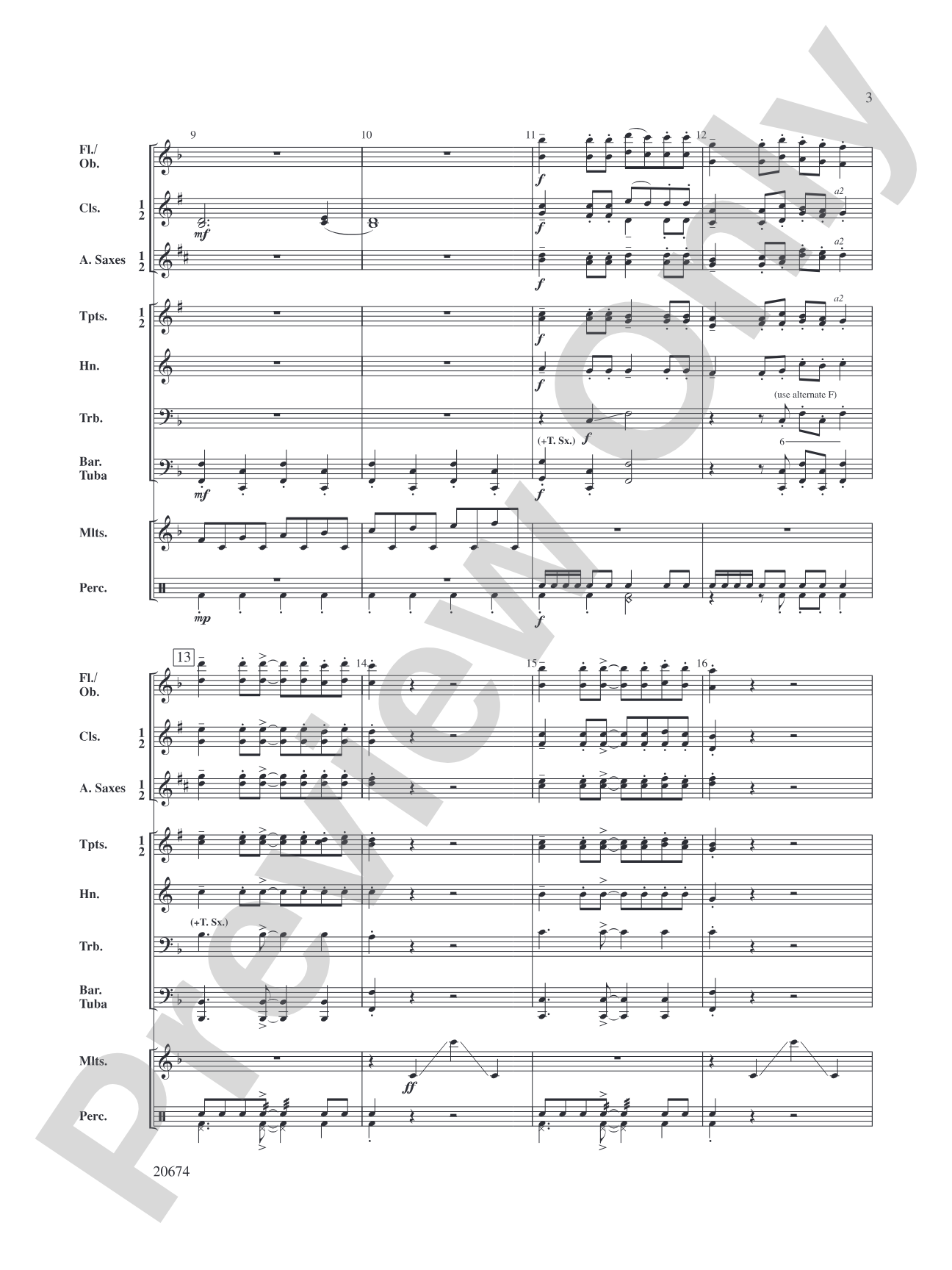 Mallet Maniacs: Concert Band Conductor Score & Parts