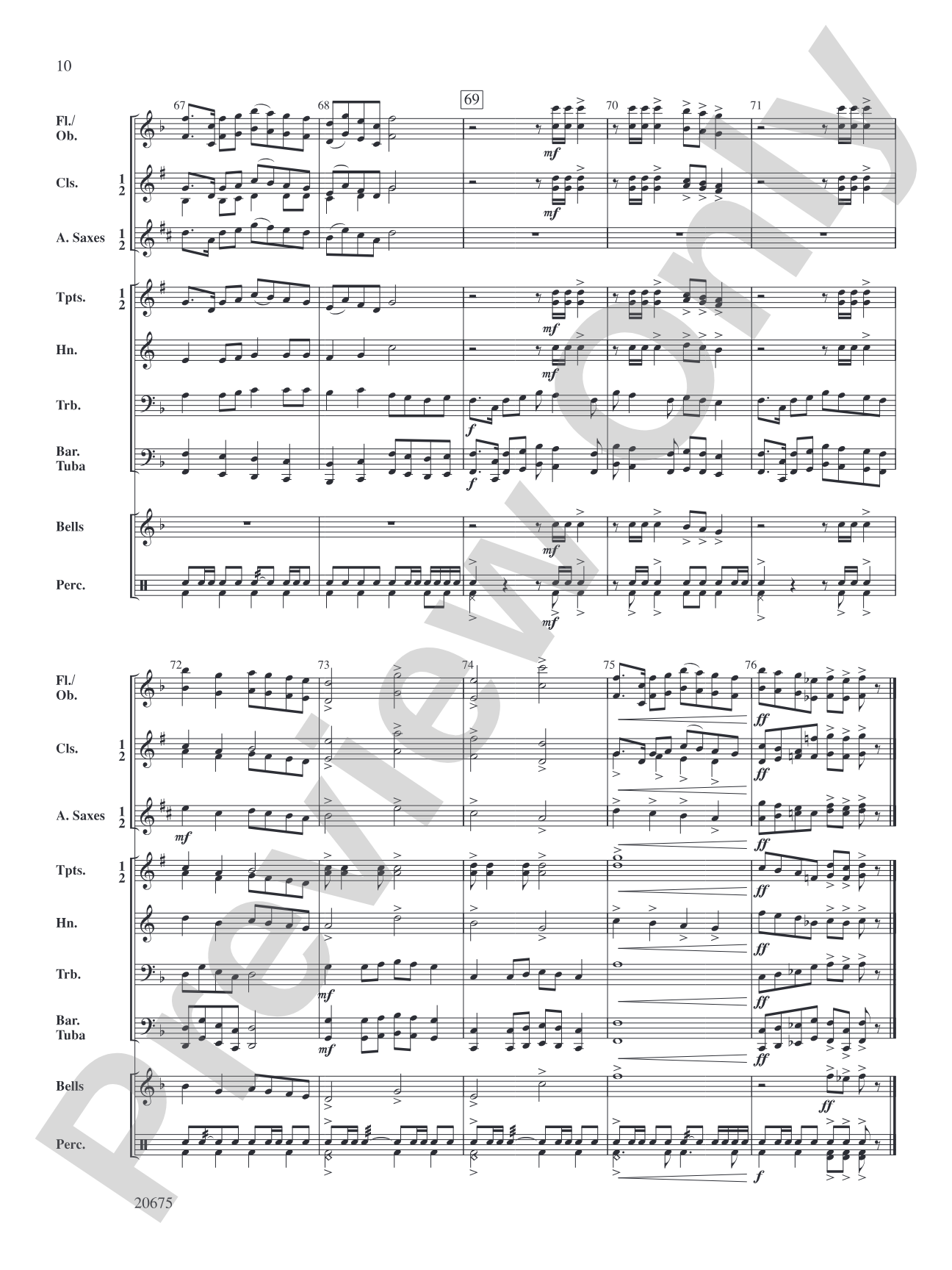 Legacy March: Concert Band Conductor Score & Parts