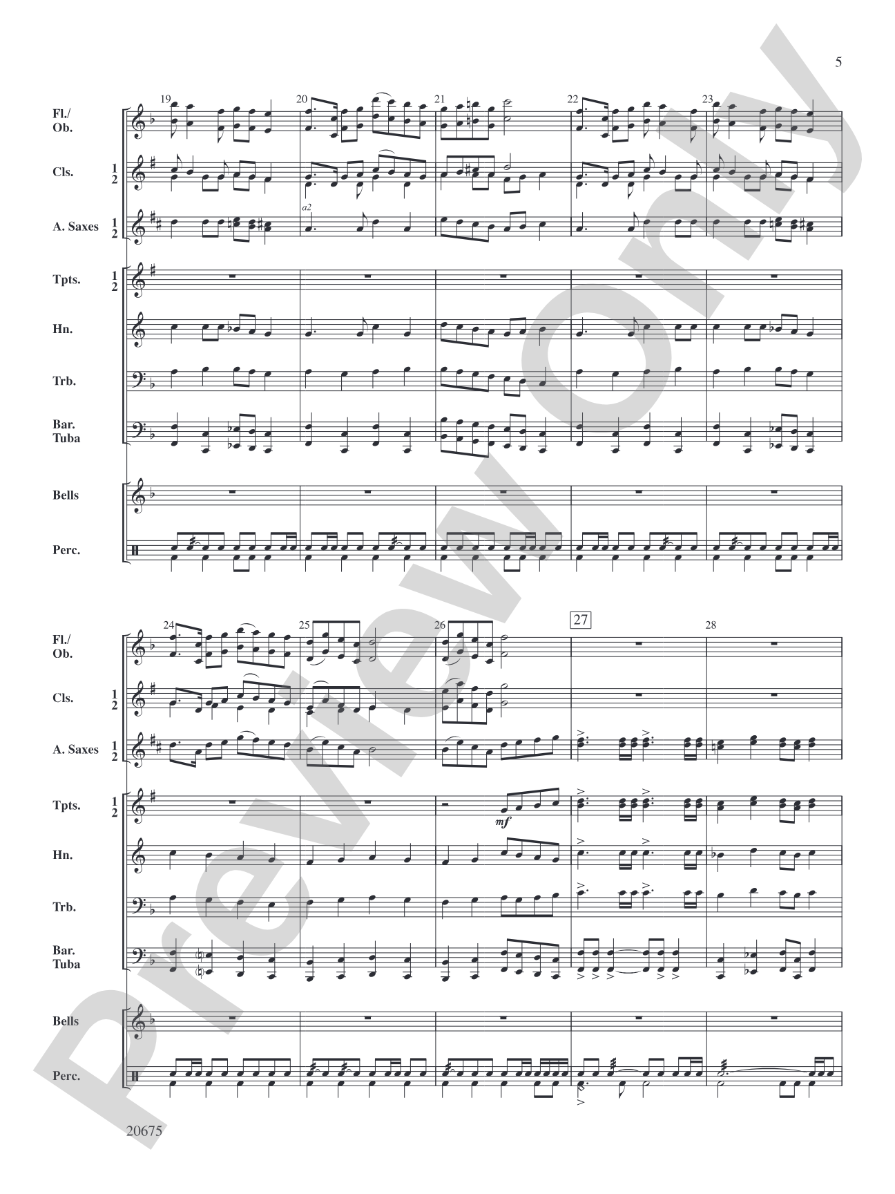 Legacy March: Concert Band Conductor Score & Parts