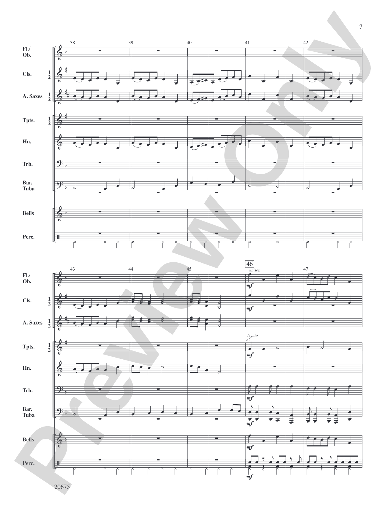 Legacy March: Concert Band Conductor Score & Parts