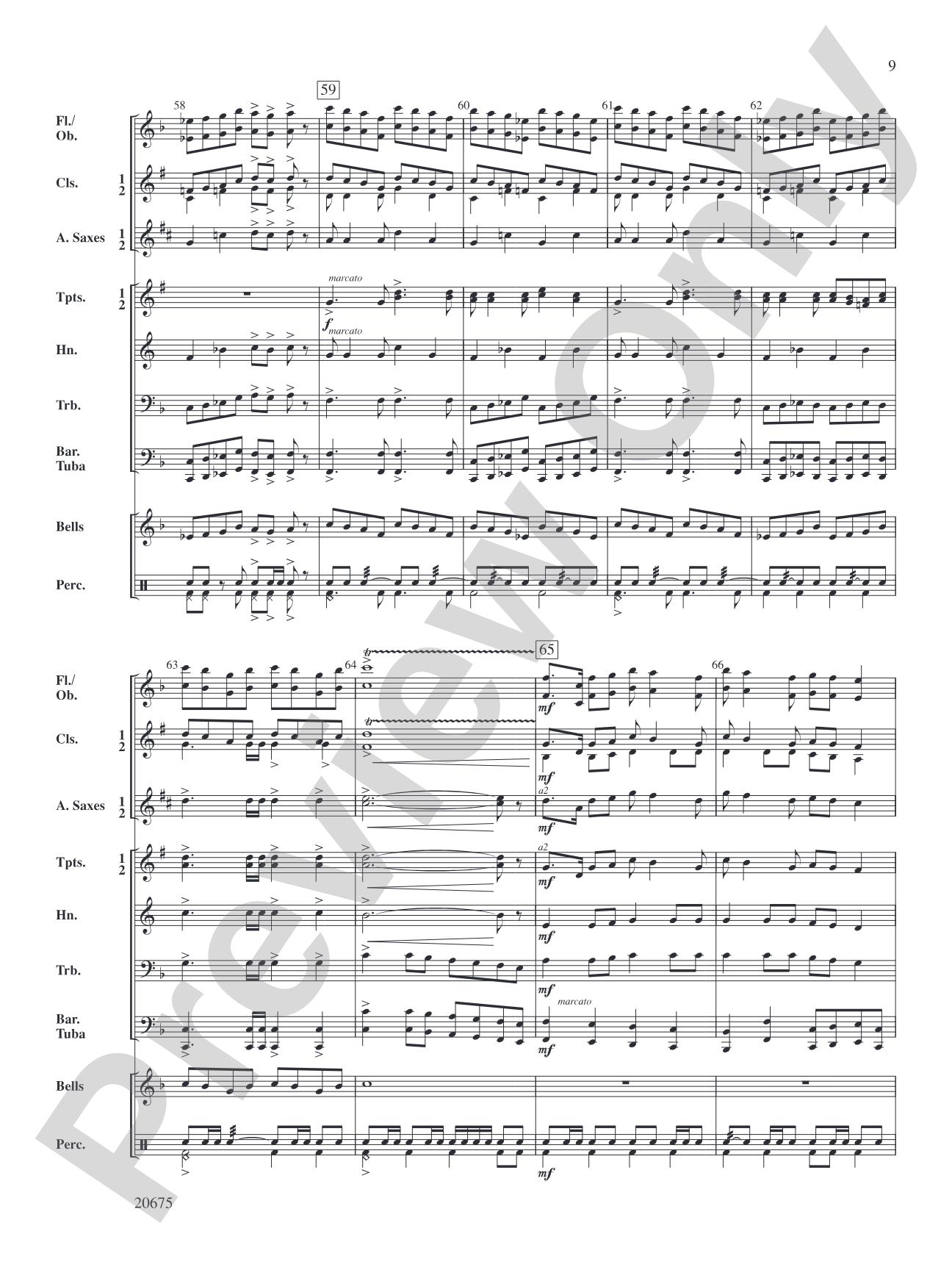 Legacy March: Concert Band Conductor Score & Parts