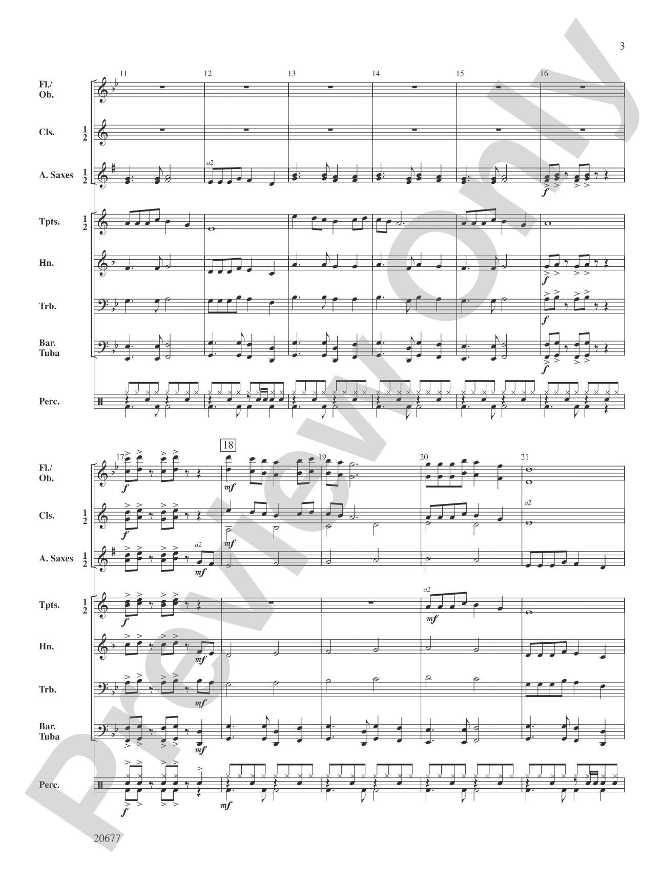 Arocknophobia: Concert Band Conductor Score & Parts