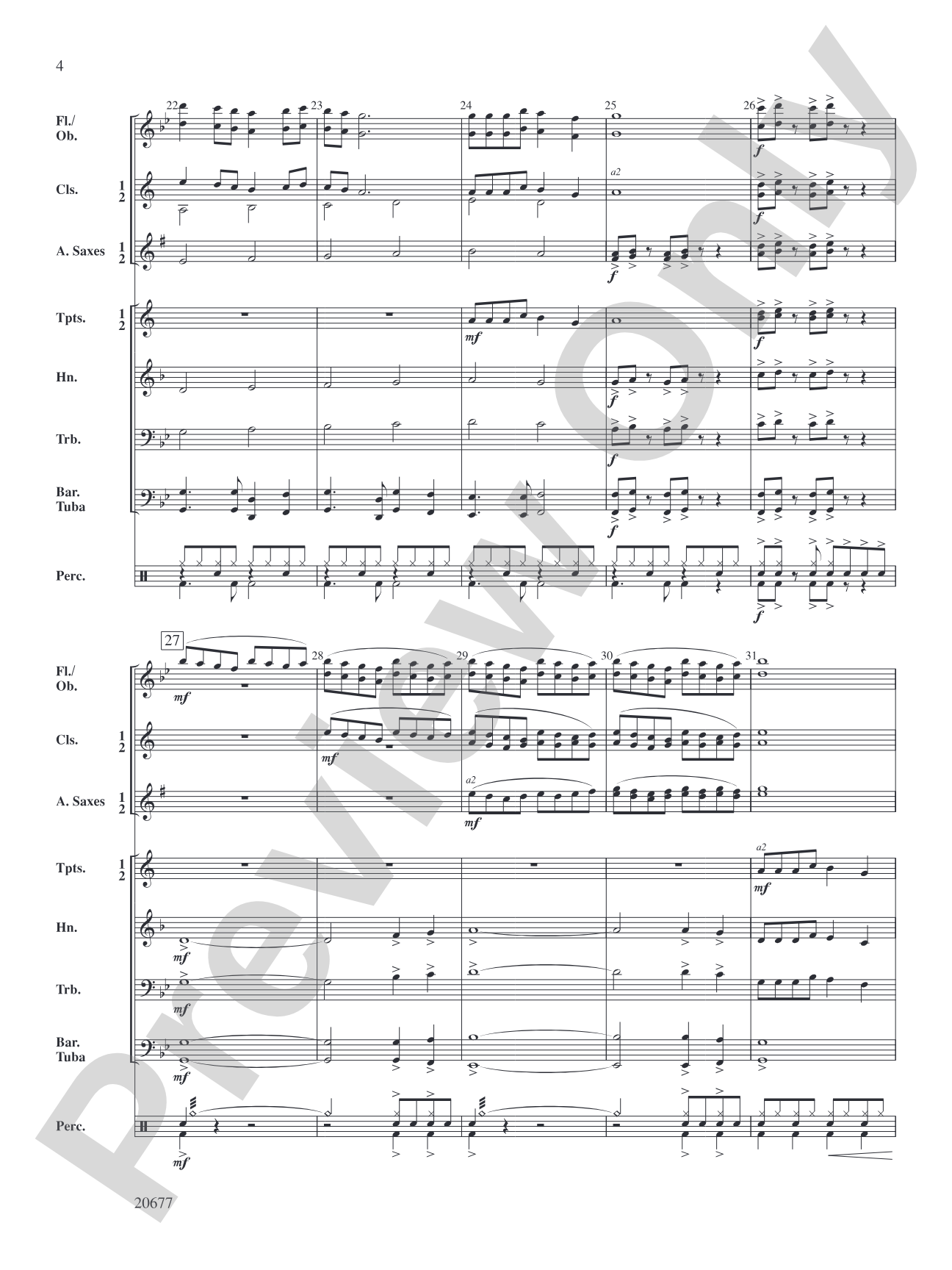Arocknophobia: Concert Band Conductor Score & Parts